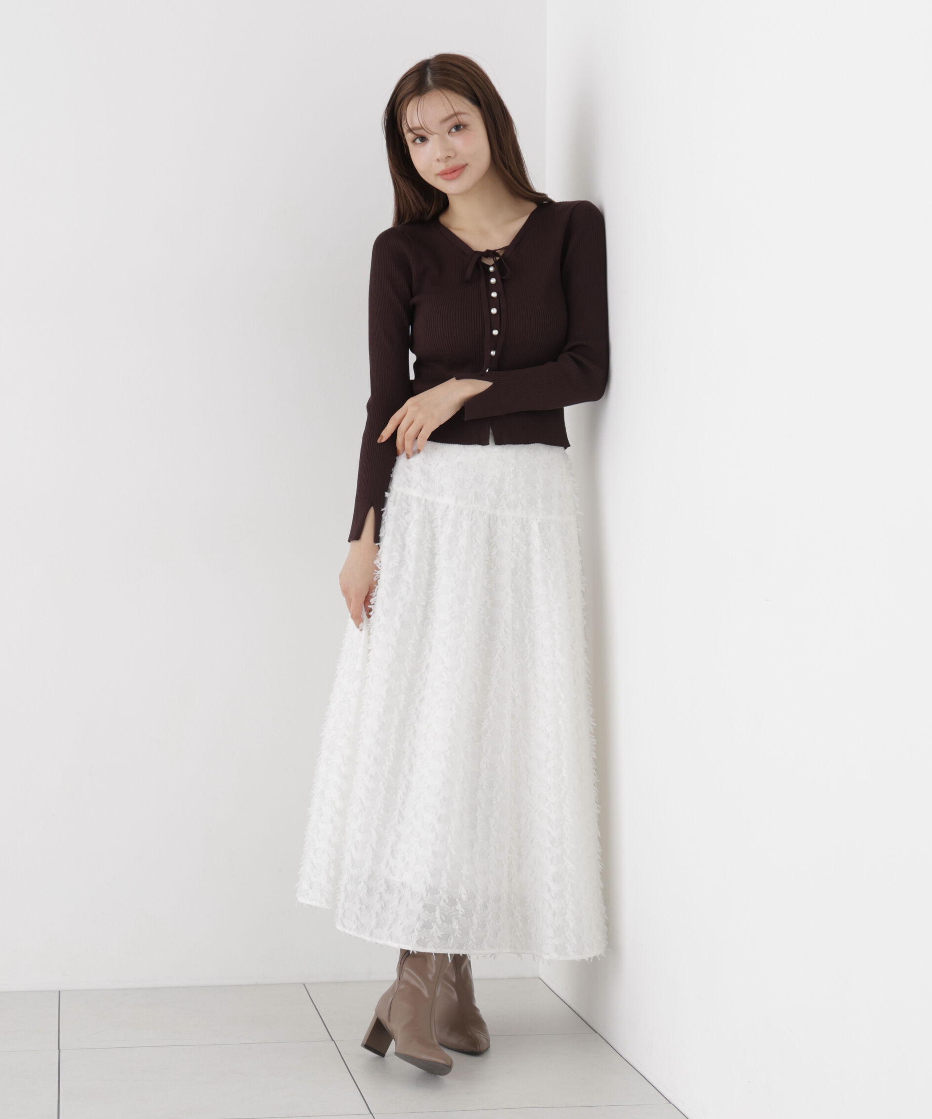 PROPORTION BODY DRESSING「ジャガードフレアスカート」|スカート|