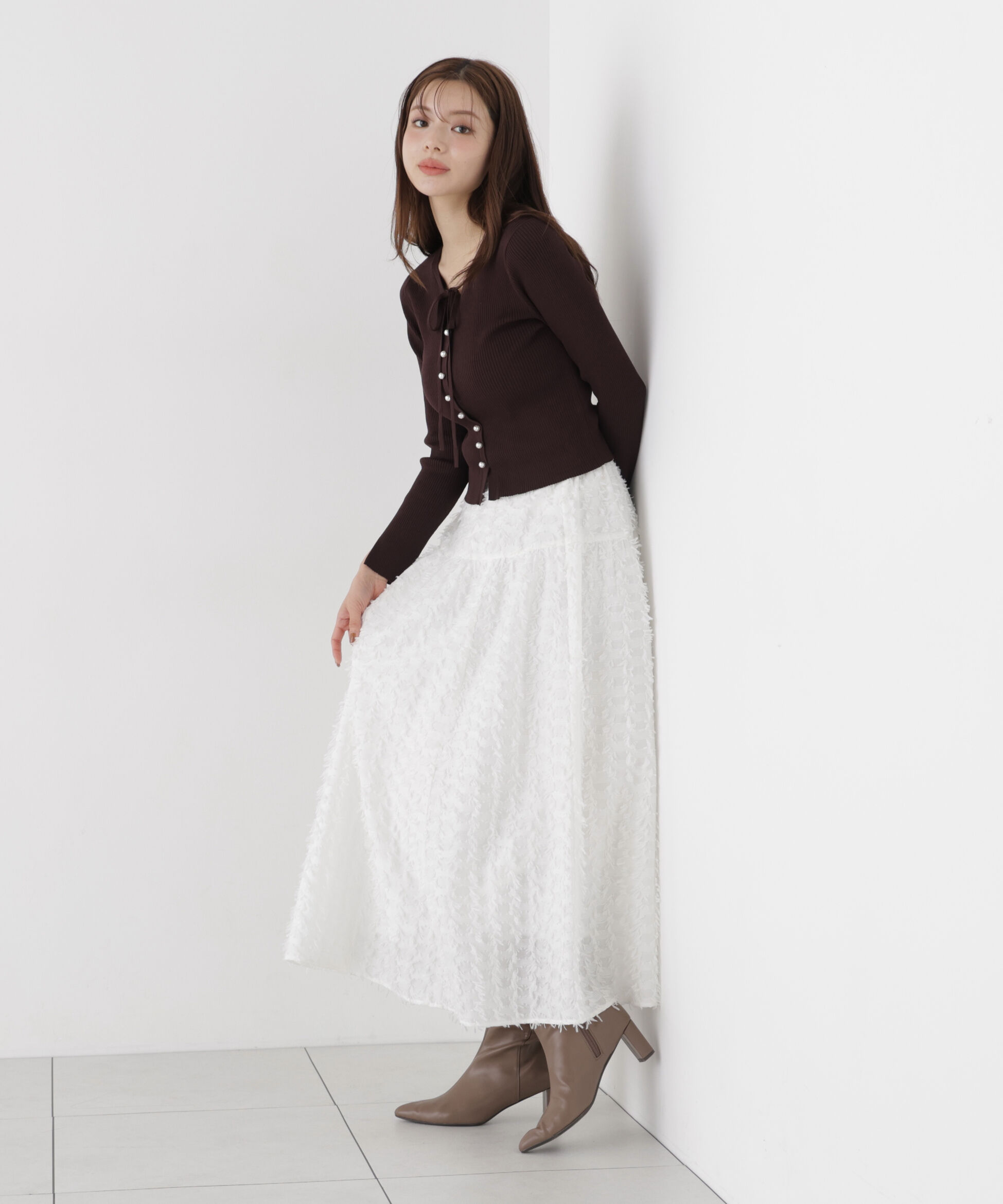 PROPORTION BODY DRESSING「ジャガードフレアスカート」|スカート|