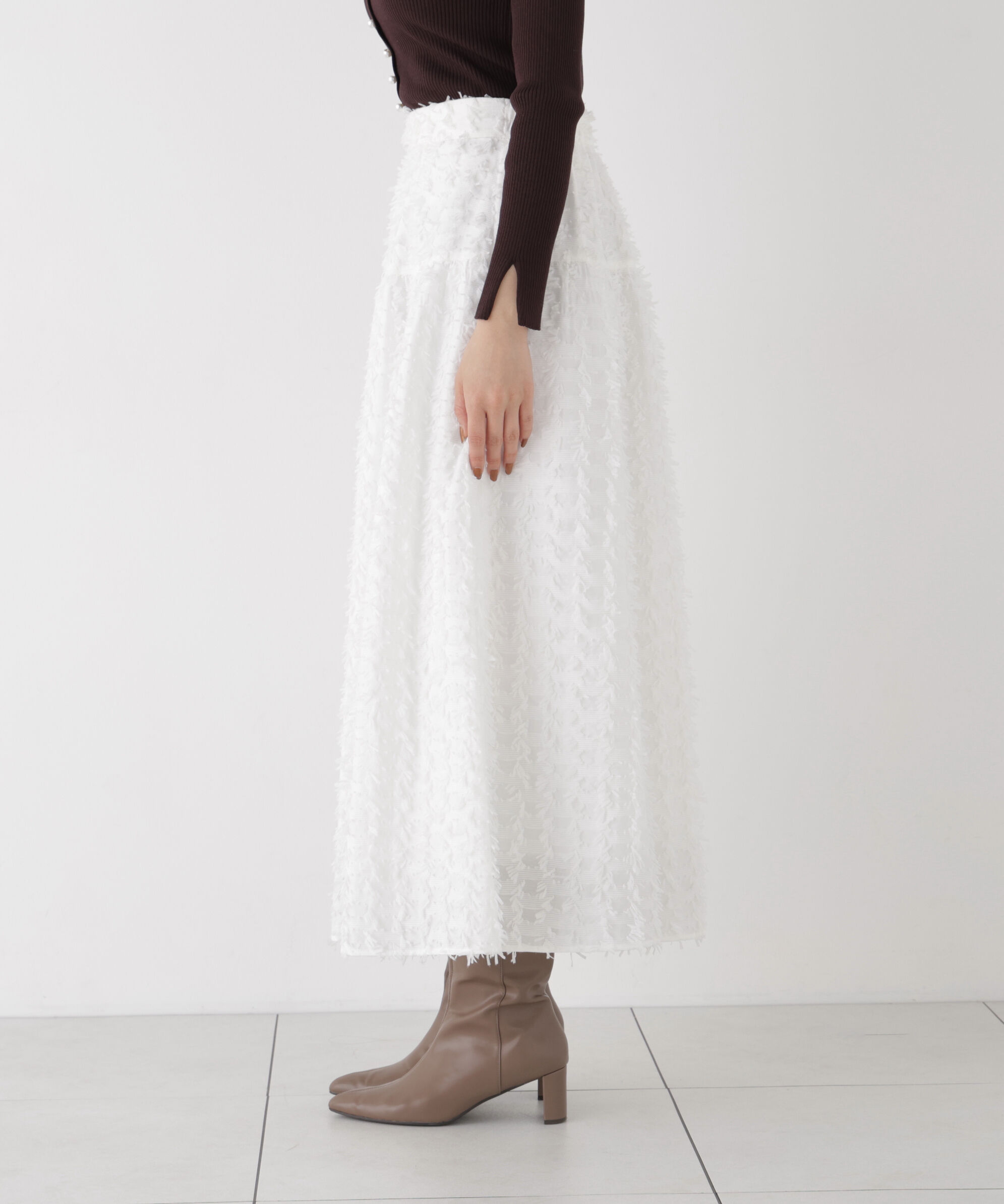 PROPORTION BODY DRESSING「ジャガードフレアスカート」|スカート|