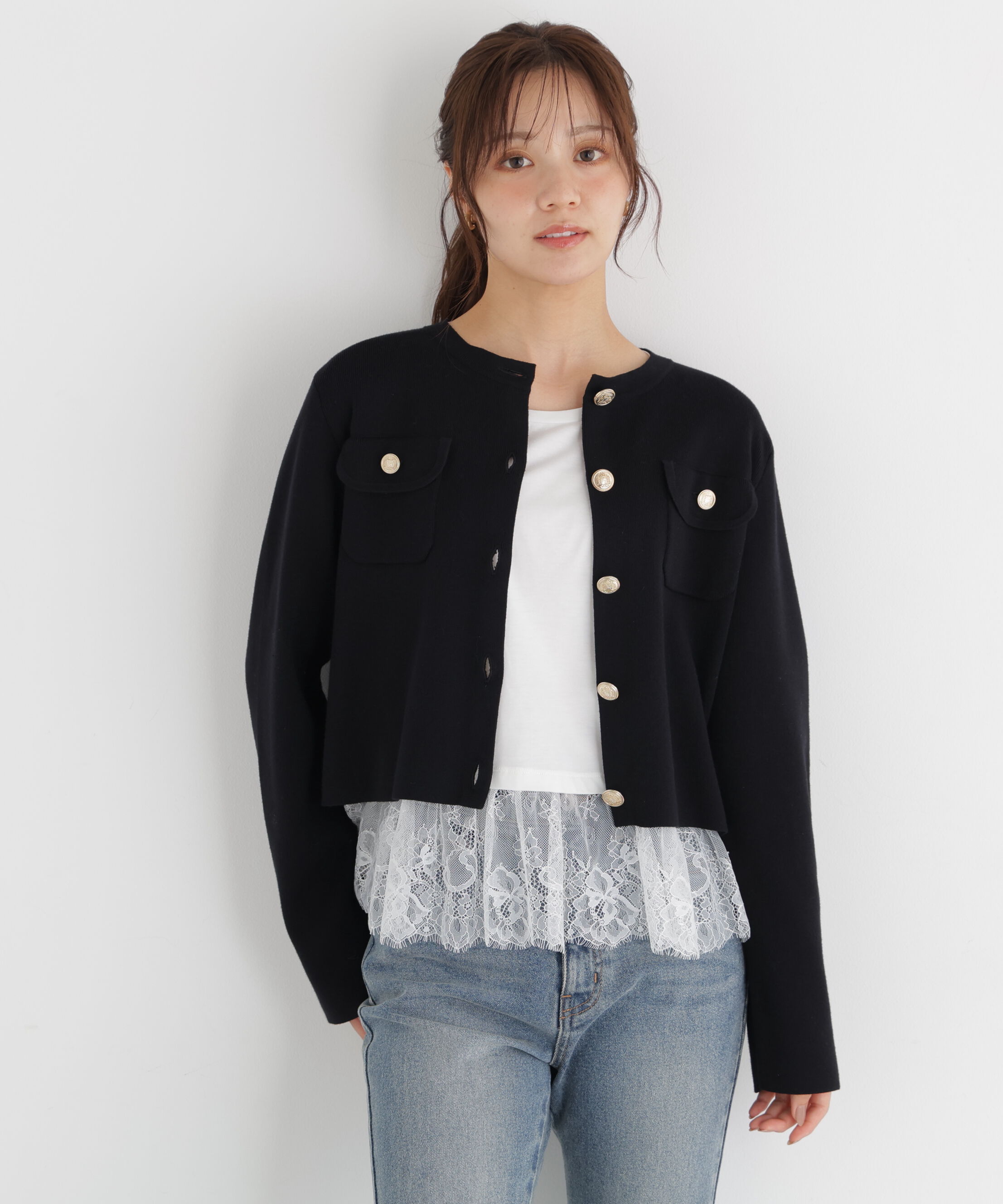 PROPORTION BODY DRESSING「シルク混カーディガン 26AW」|カーディガン|