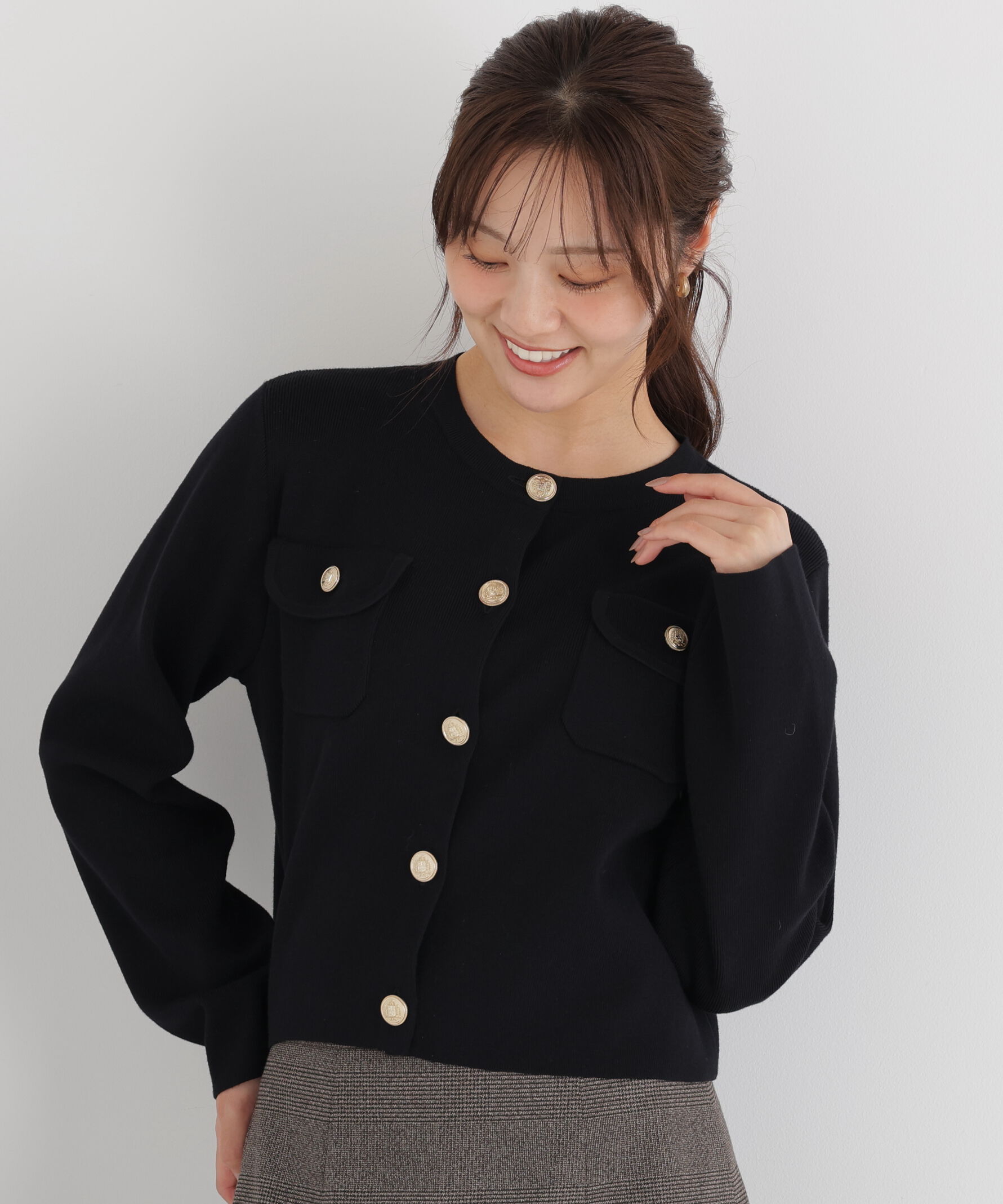 PROPORTION BODY DRESSING「シルク混カーディガン 26AW」|カーディガン|