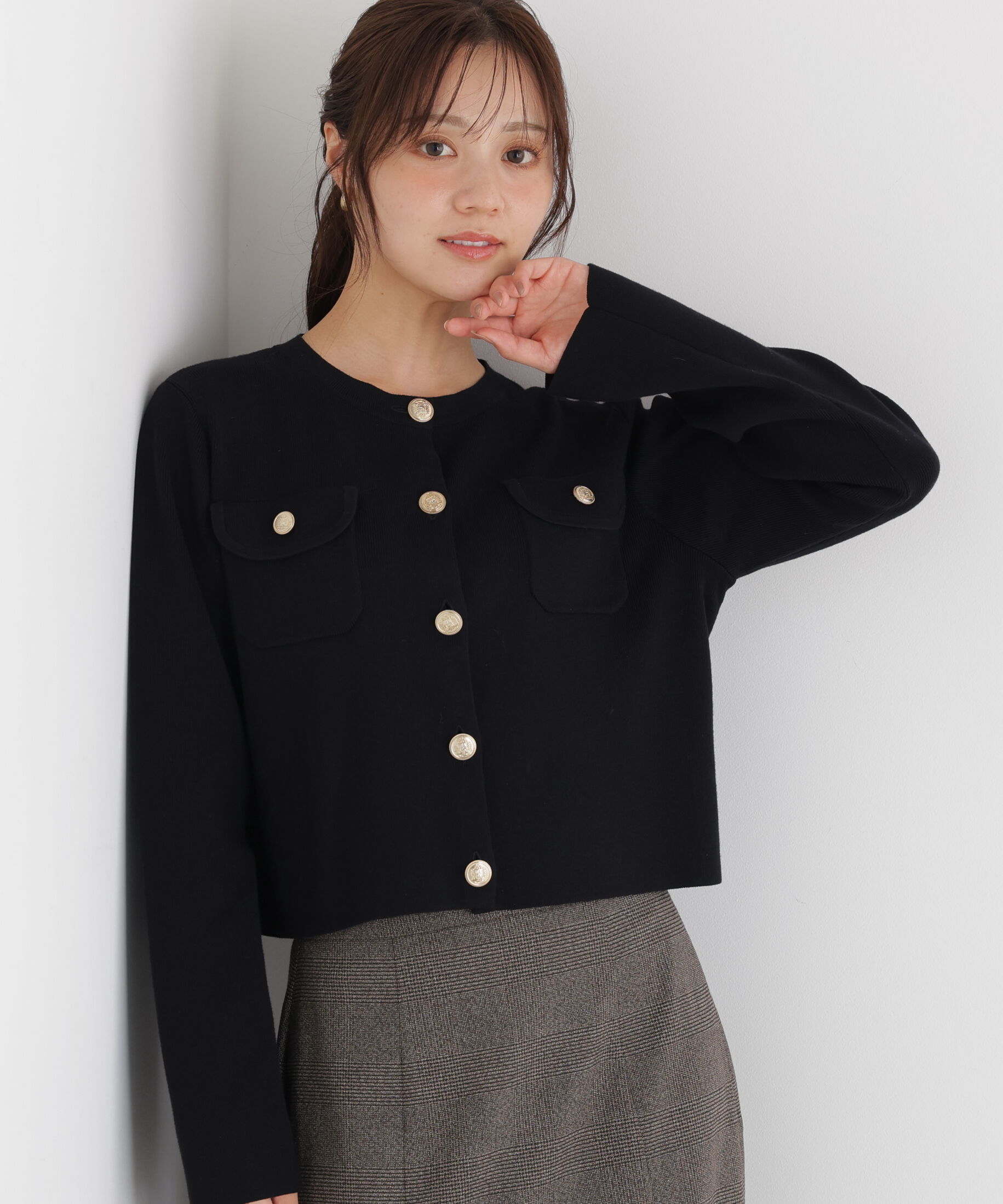 PROPORTION BODY DRESSING「シルク混カーディガン 26AW」|カーディガン|
