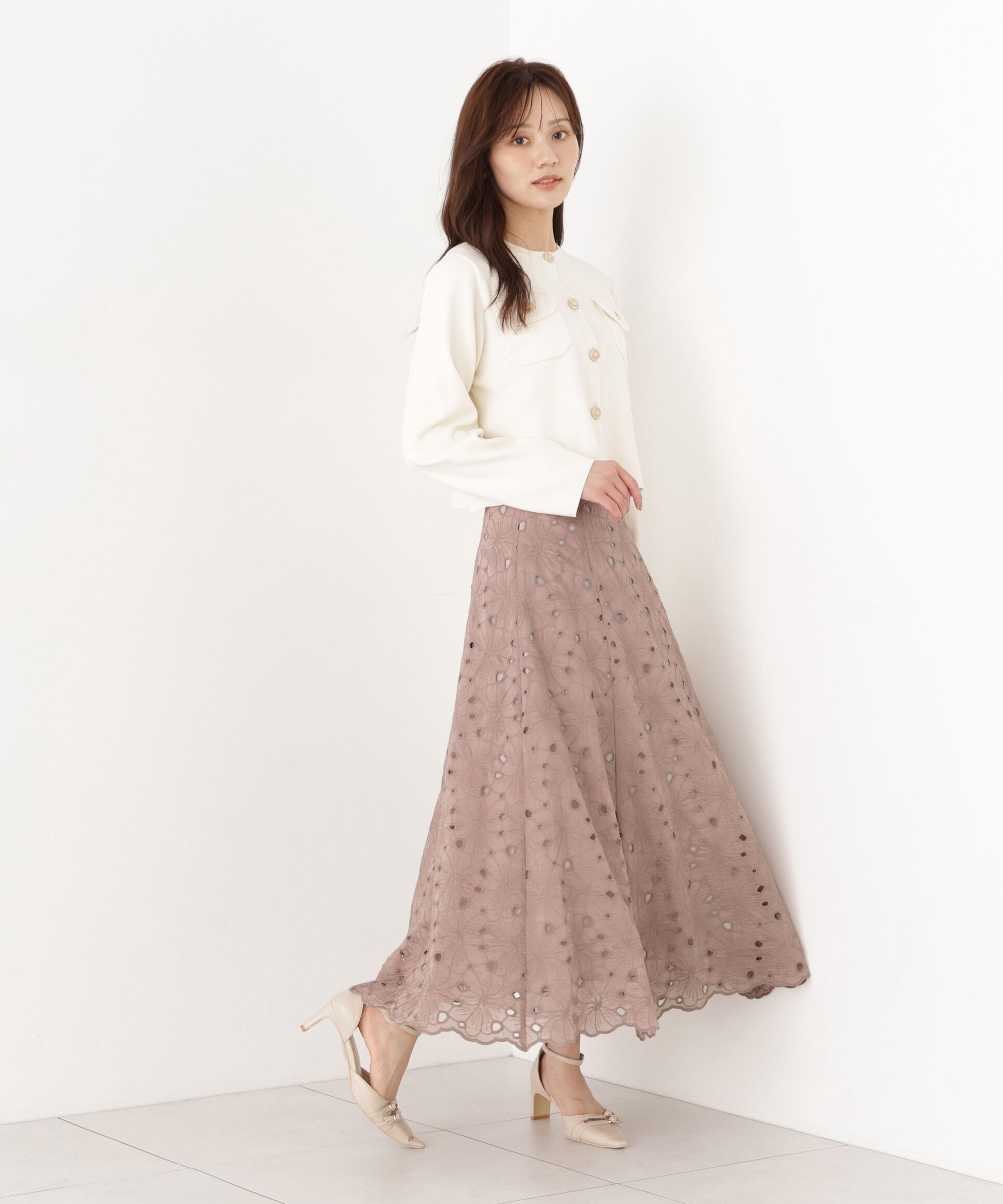 PROPORTION BODY DRESSING「シルク混カーディガン 26AW」|カーディガン|