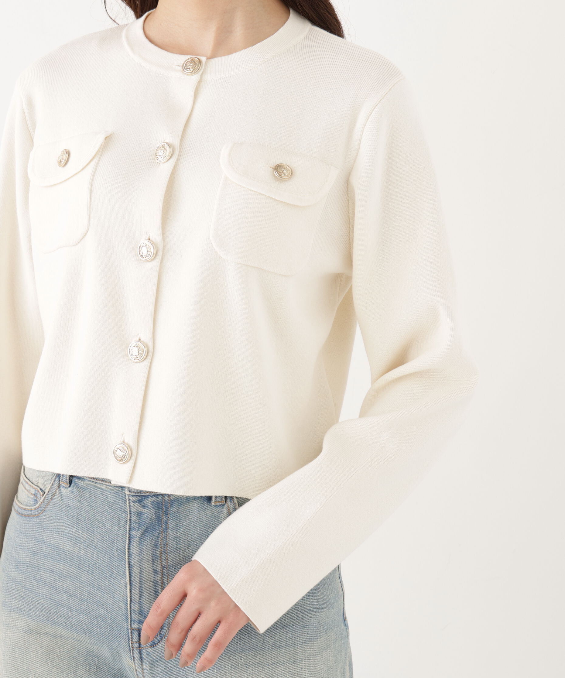 PROPORTION BODY DRESSING「シルク混カーディガン 26AW」|カーディガン|