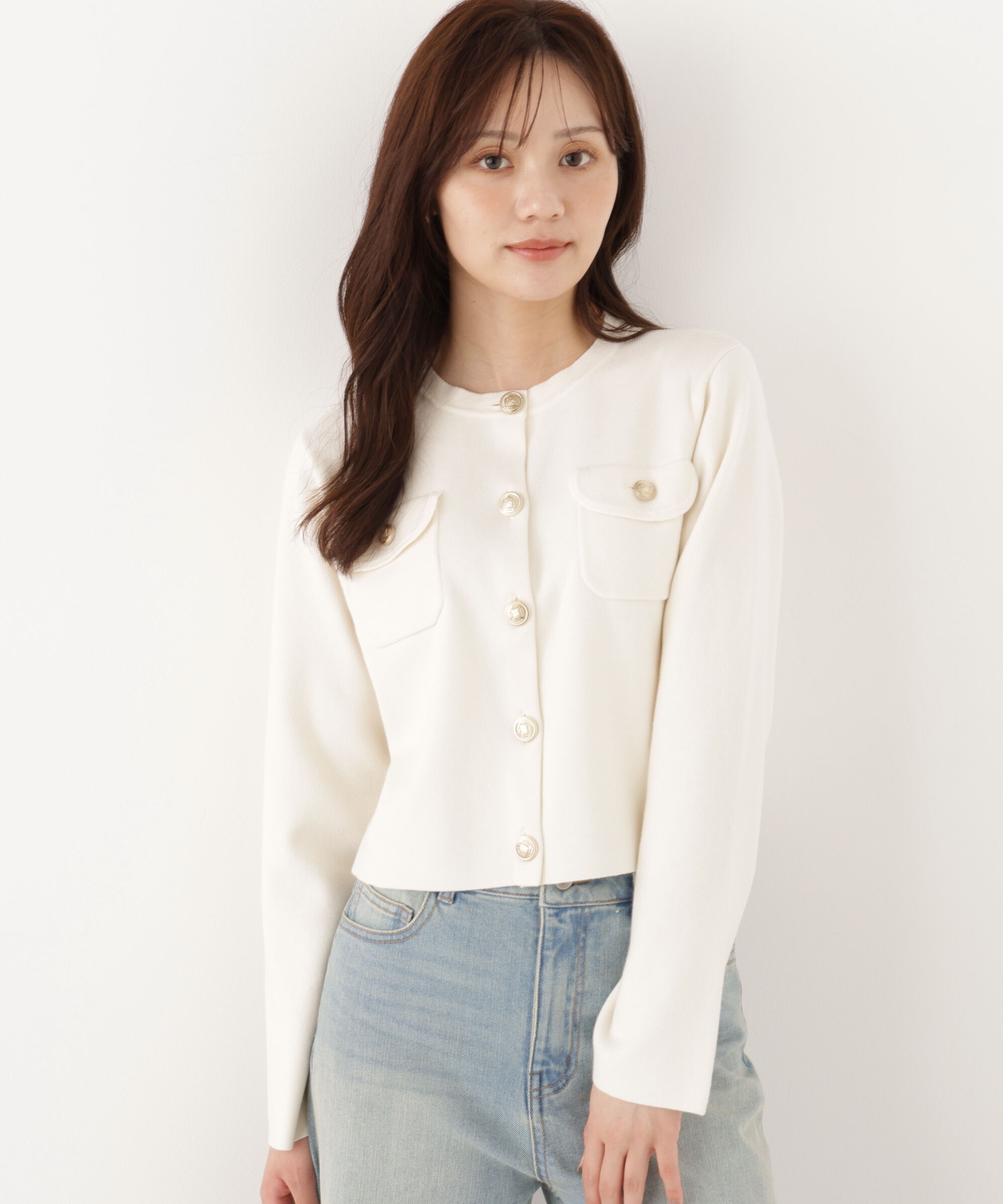 PROPORTION BODY DRESSING「シルク混カーディガン 26AW」|カーディガン|