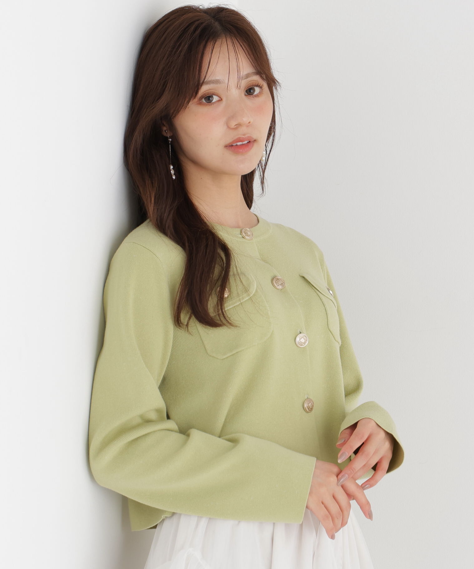 PROPORTION BODY DRESSING「シルク混カーディガン 26AW」|カーディガン|