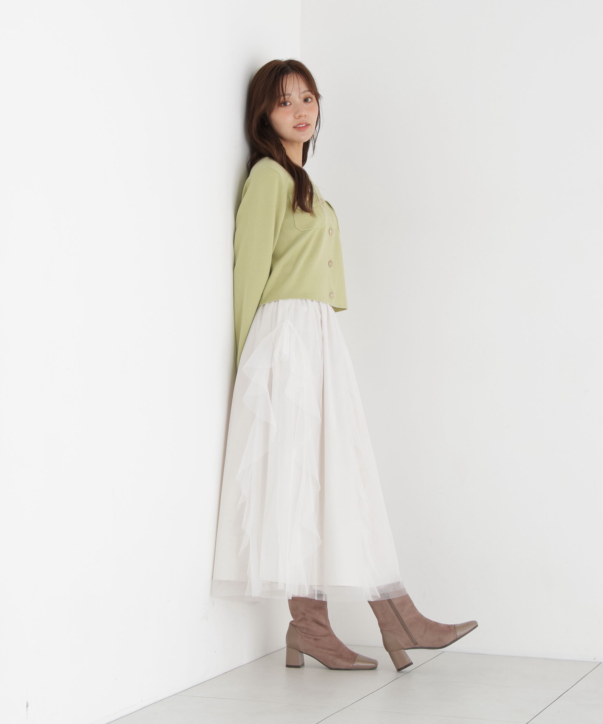 PROPORTION BODY DRESSING「シルク混カーディガン 26AW」|カーディガン|