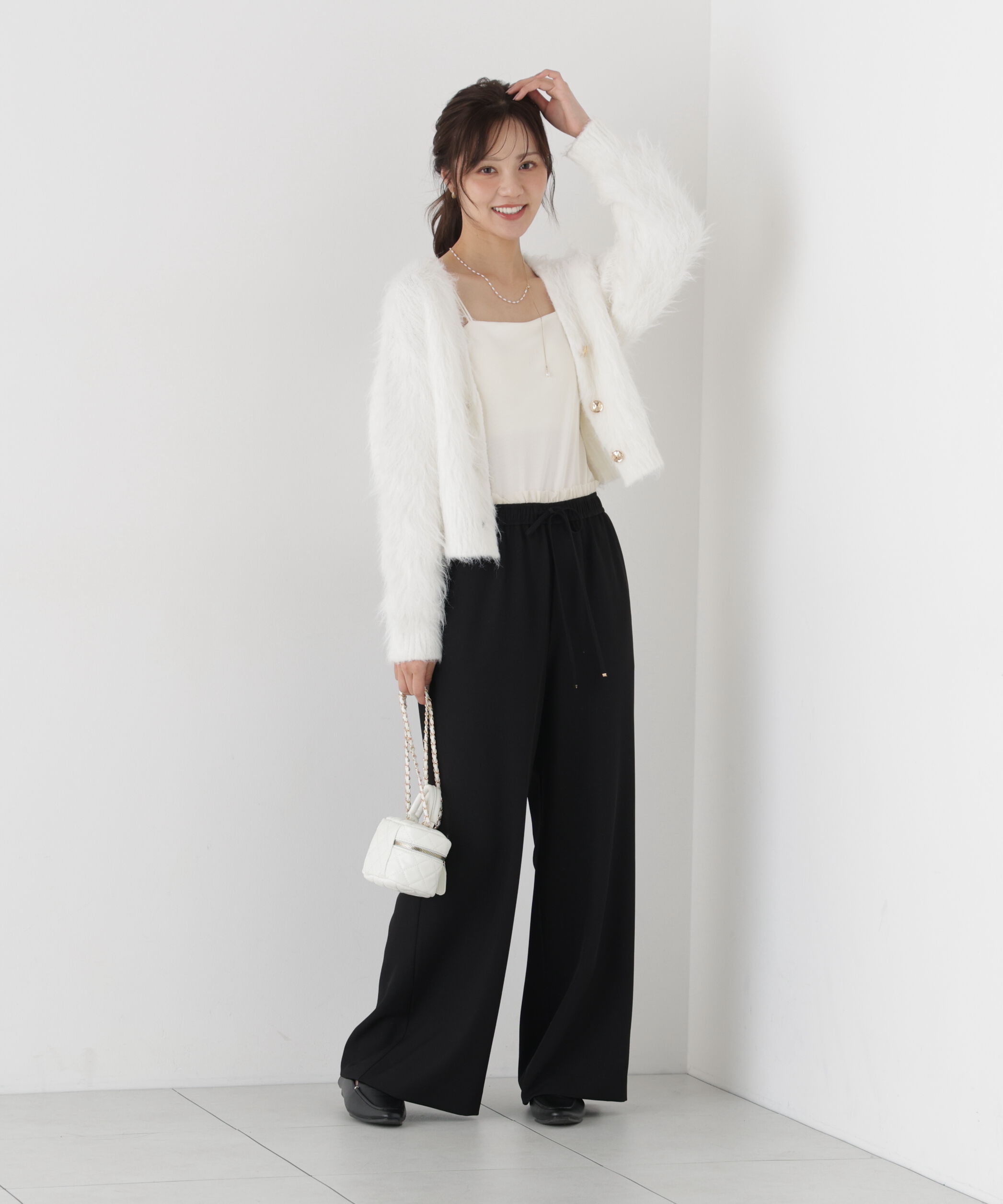PROPORTION BODY DRESSING「＜加藤栞さん着用＞シャギーショートカーディガン」|カーディガン|