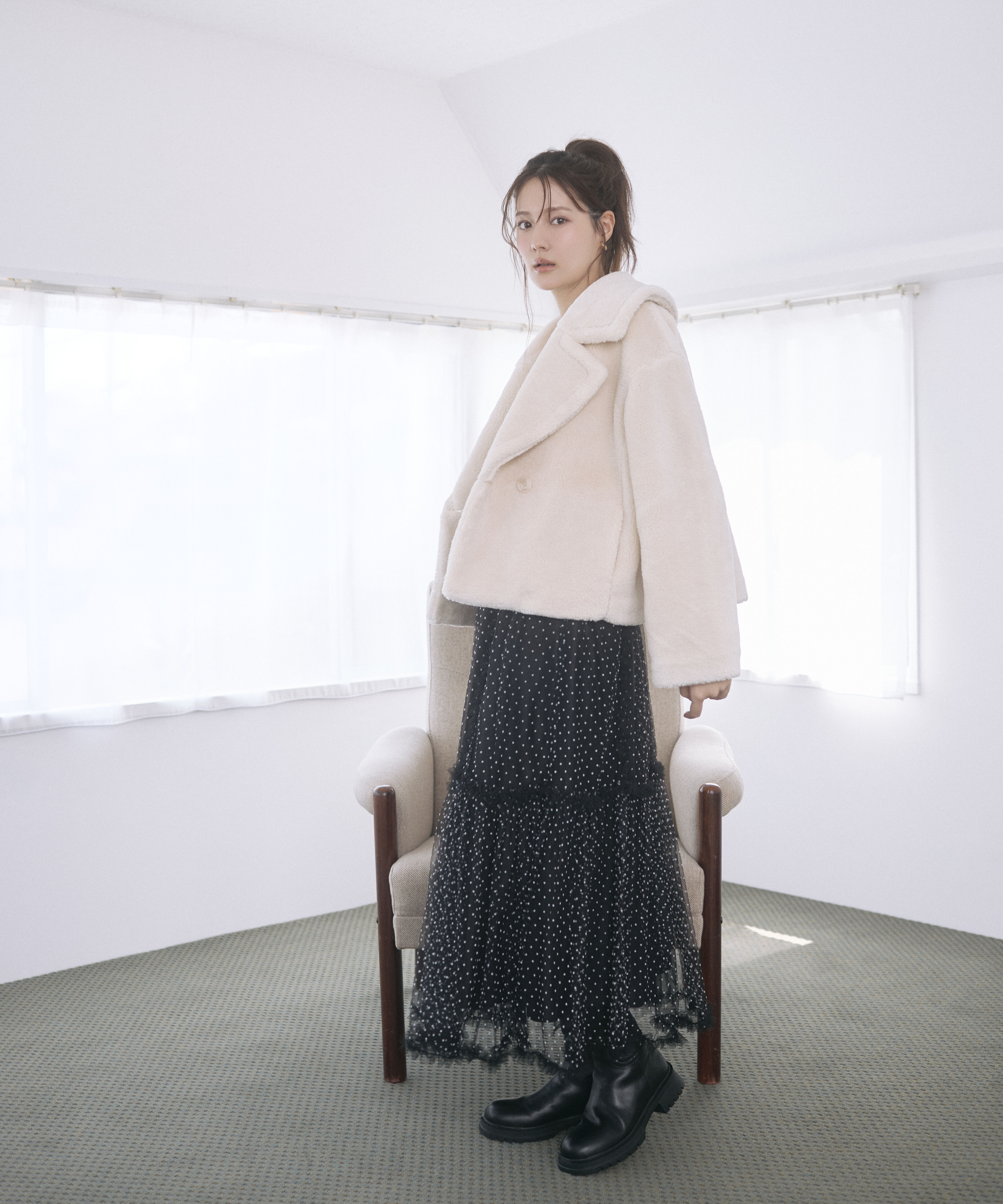 PROPORTION BODY DRESSING「＜EDIT COLOGNE＞フリルチュールスカート」|スカート|