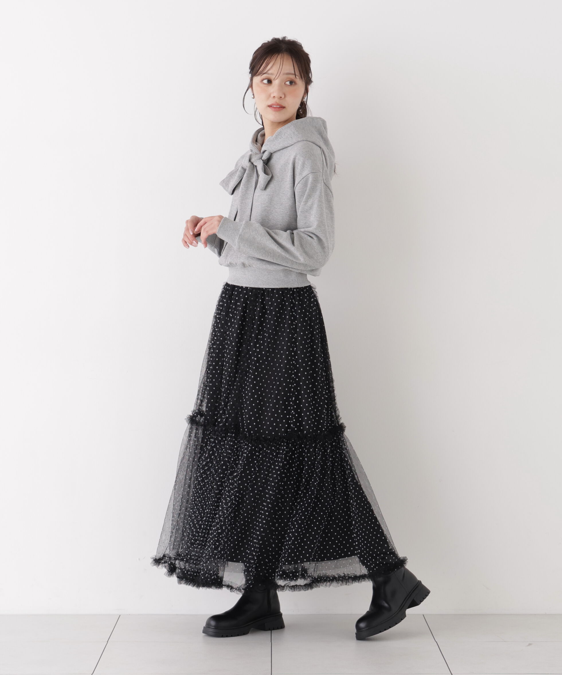 PROPORTION BODY DRESSING「＜EDIT COLOGNE＞フリルチュールスカート」|スカート|