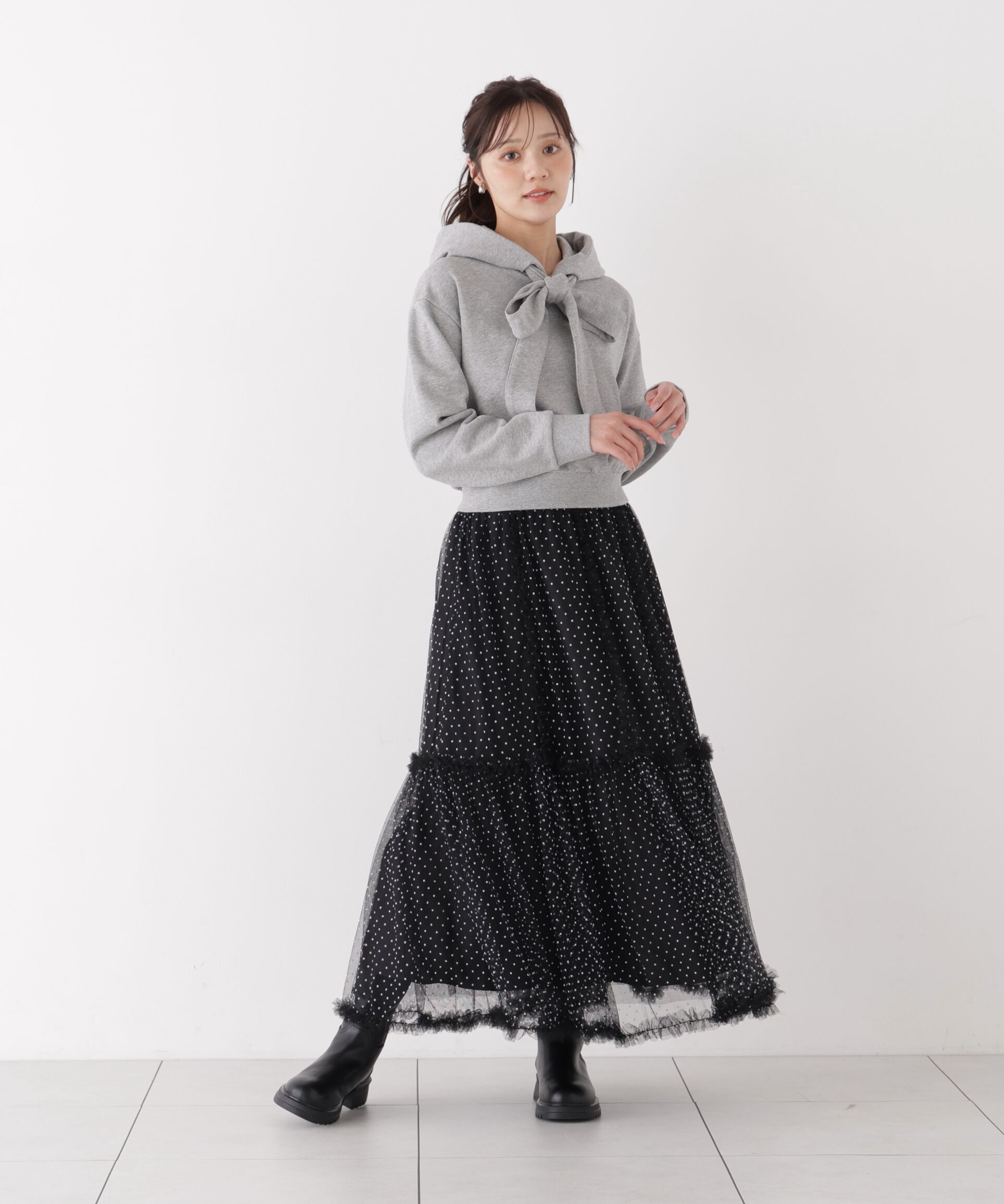PROPORTION BODY DRESSING「＜EDIT COLOGNE＞フリルチュールスカート」|スカート|