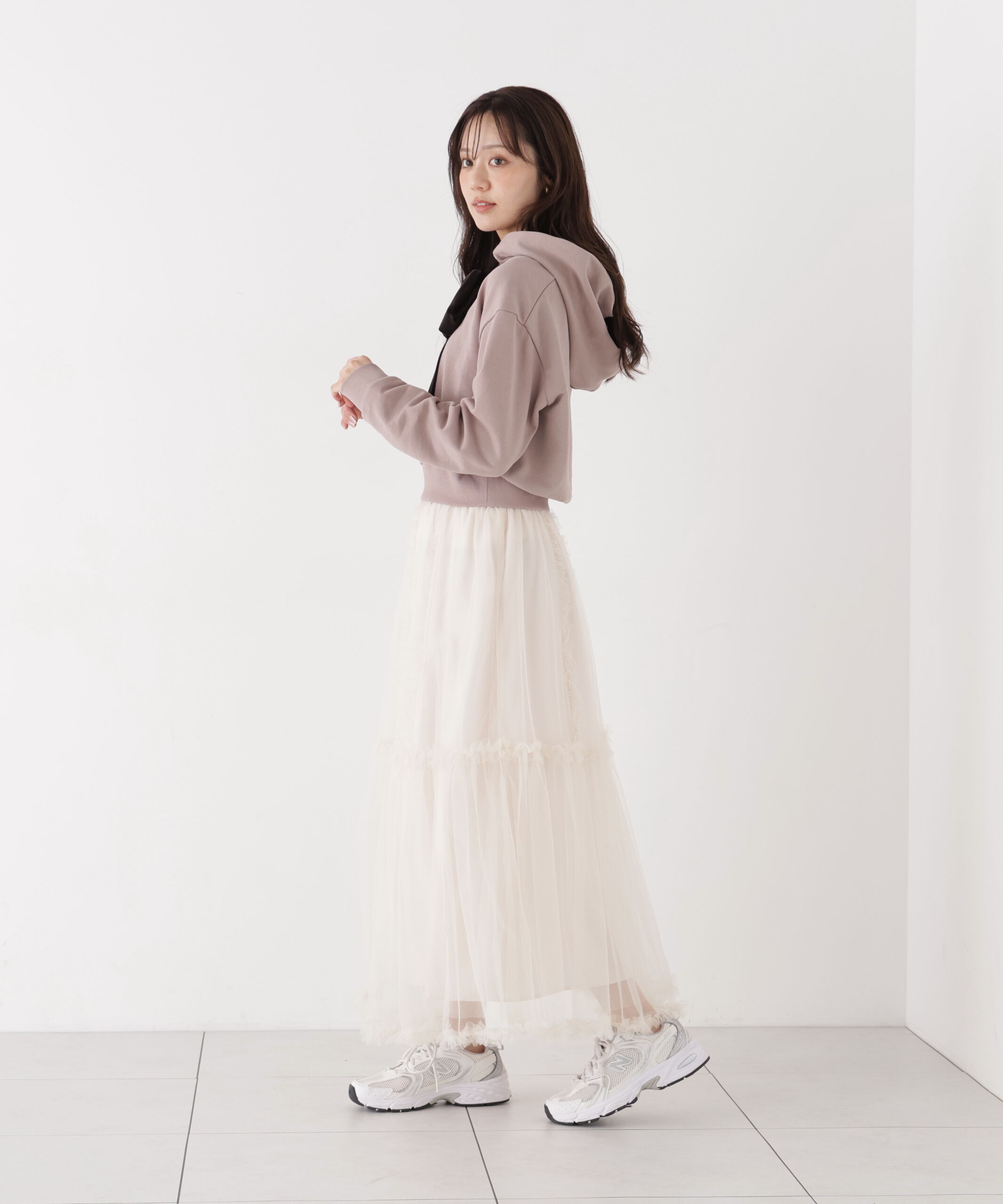 PROPORTION BODY DRESSING「＜EDIT COLOGNE＞フリルチュールスカート」|スカート|