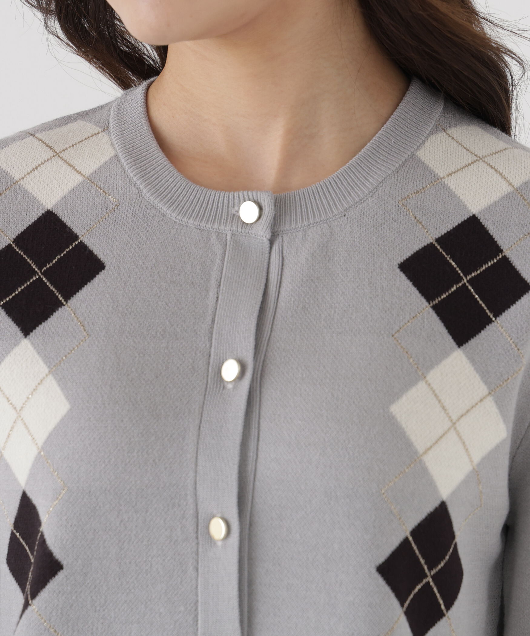 PROPORTION BODY DRESSING「＜EDIT COLOGNE＞アーガイルニットセットアップ」|ワンピース|