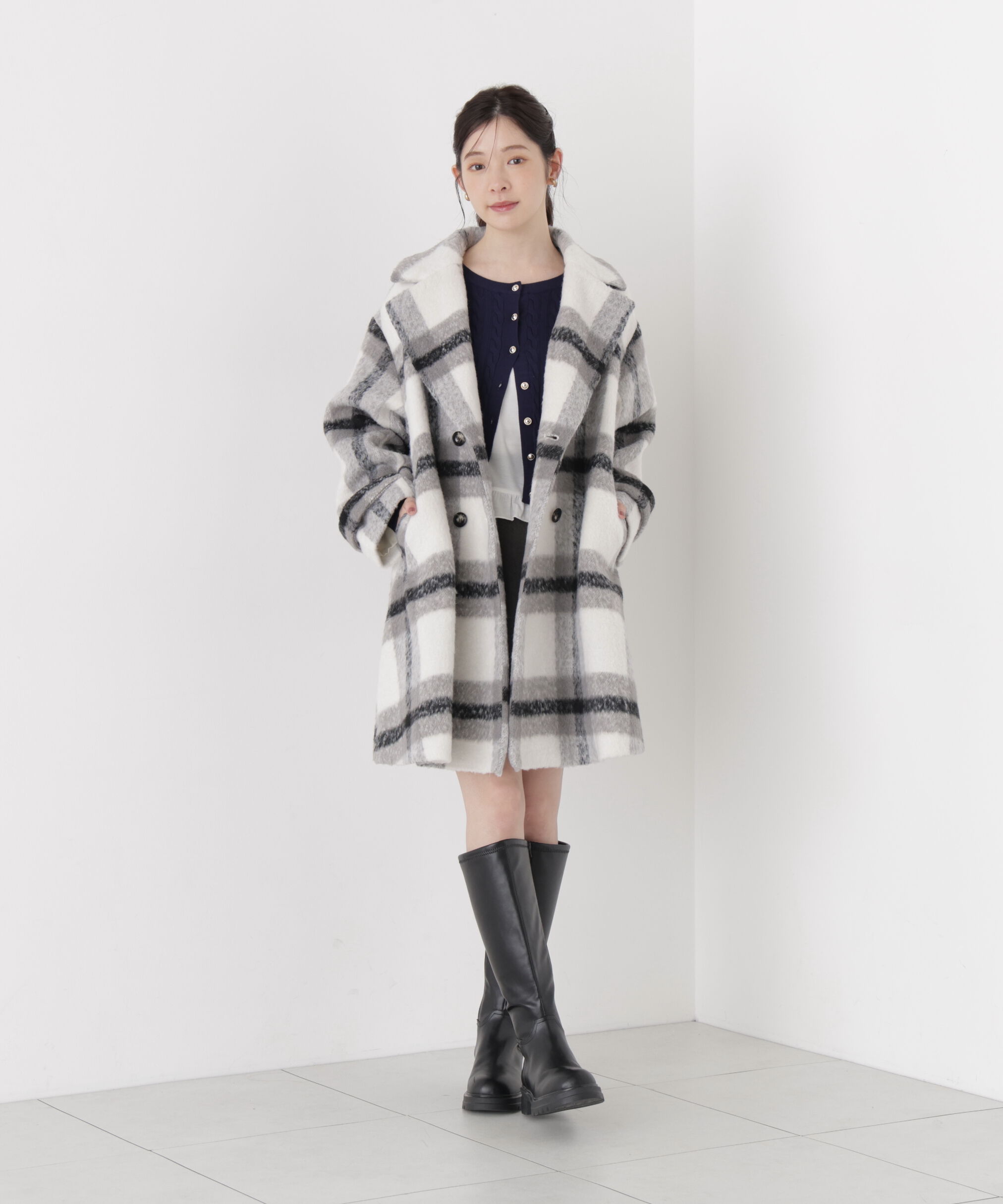 PROPORTION BODY DRESSING「＜加藤栞さん着用＞＜a/mie＞ケーブルニットカーディガン」|カーディガン|