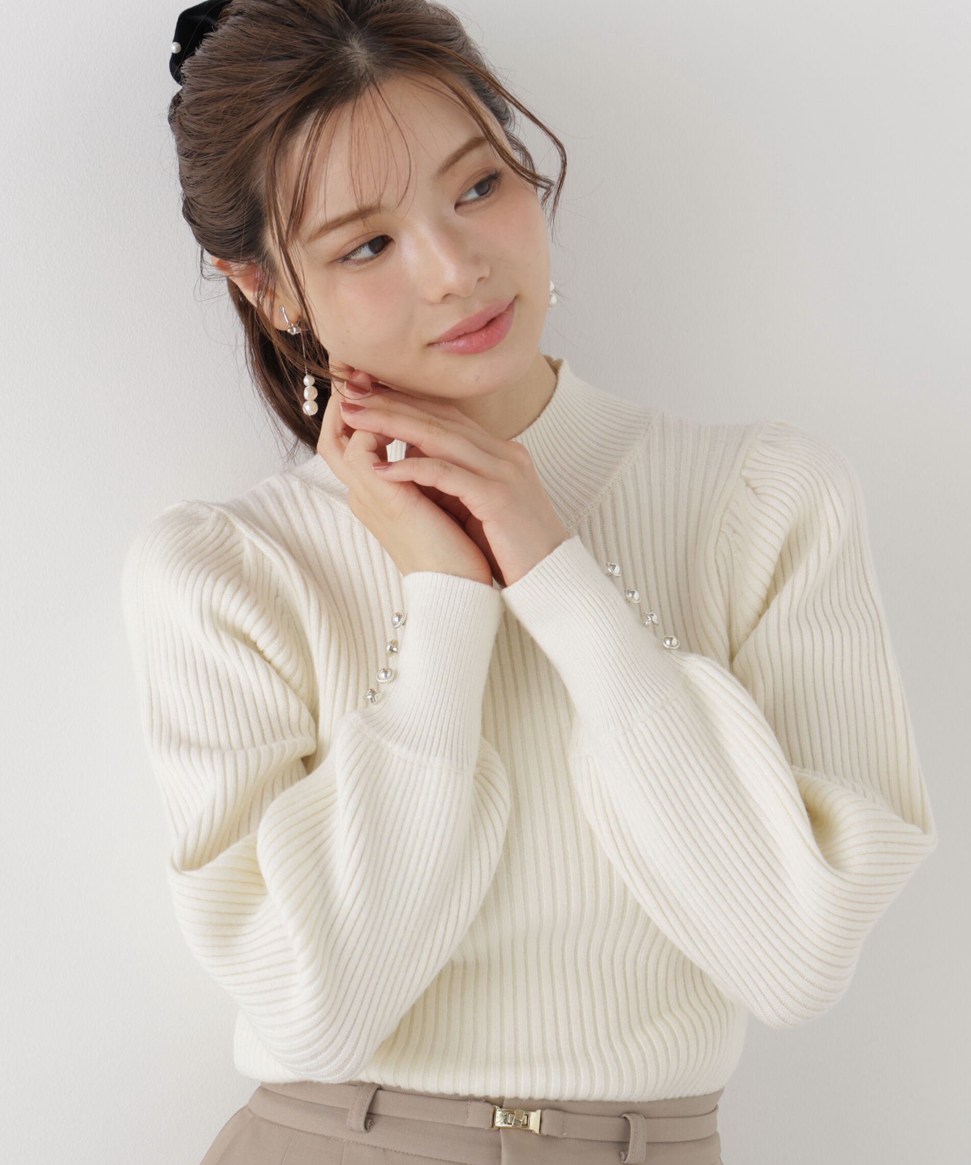 PROPORTION BODY DRESSING「ボリュームタートルニット 26AW」|ニット・セーター|