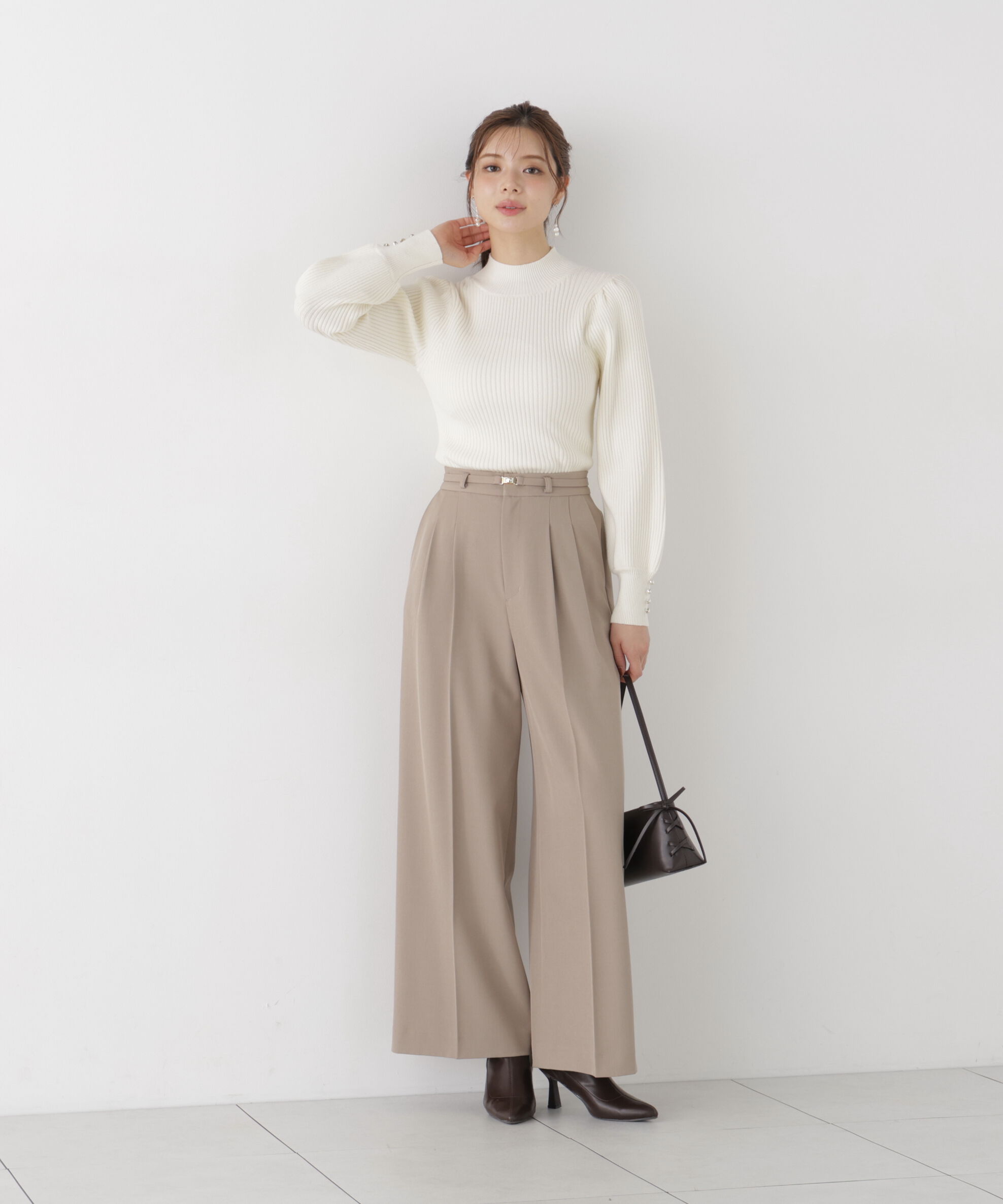 PROPORTION BODY DRESSING「ボリュームタートルニット 26AW」|ニット・セーター|