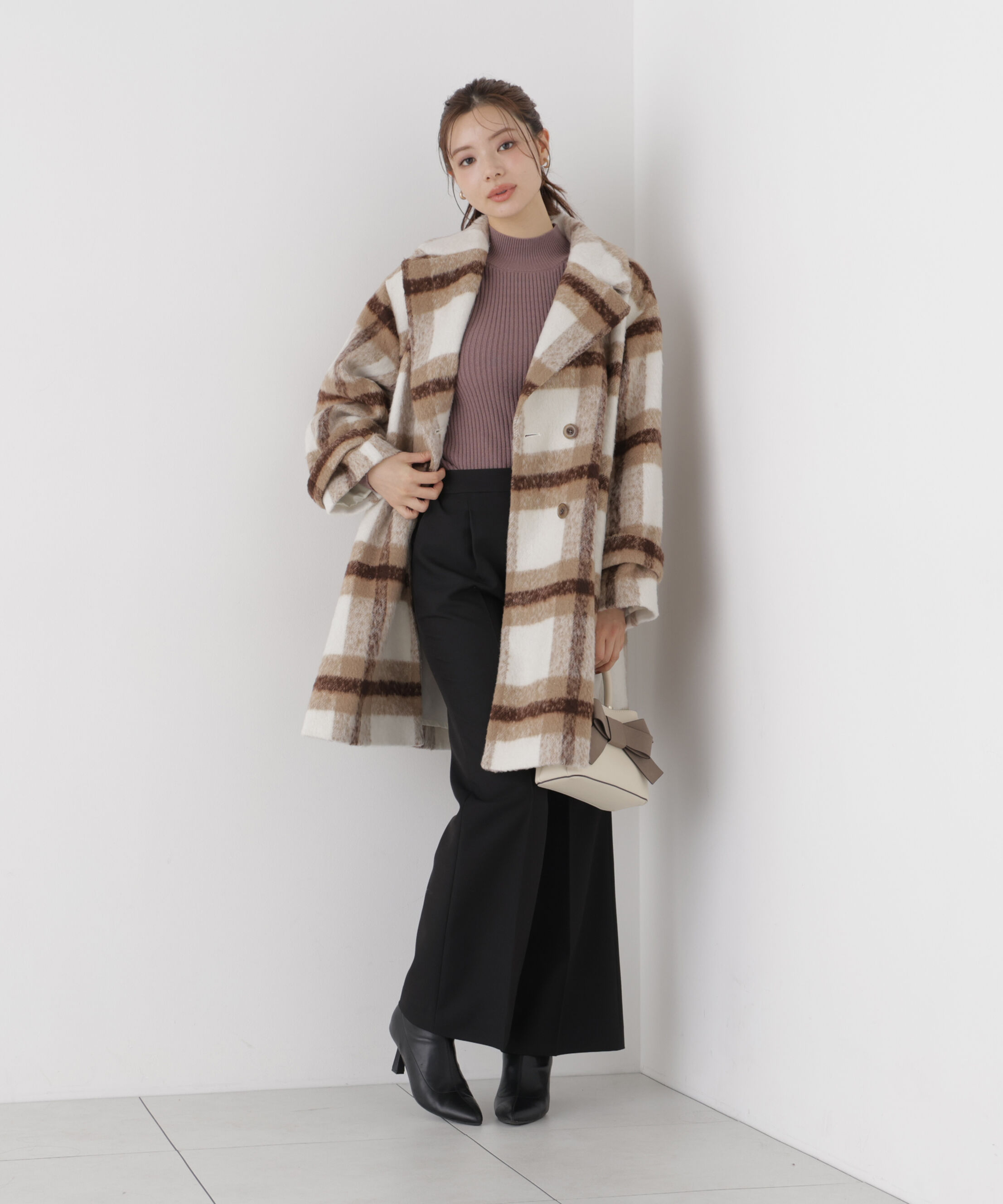 PROPORTION BODY DRESSING「ボリュームタートルニット 26AW」|ニット・セーター|