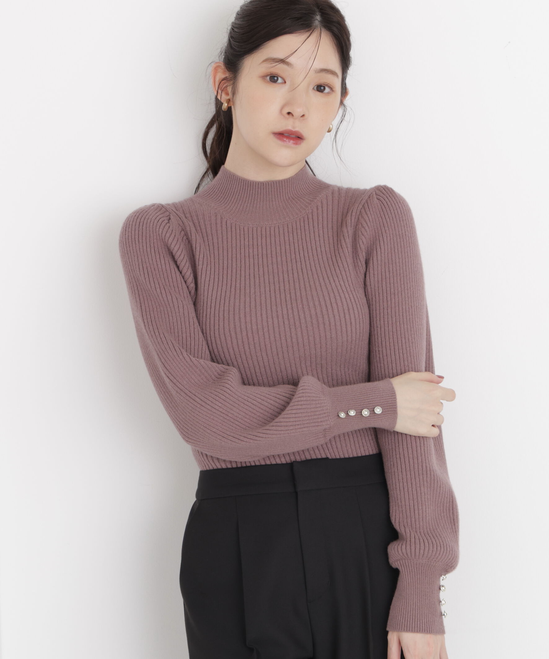 PROPORTION BODY DRESSING「ボリュームタートルニット 26AW」|ニット・セーター|