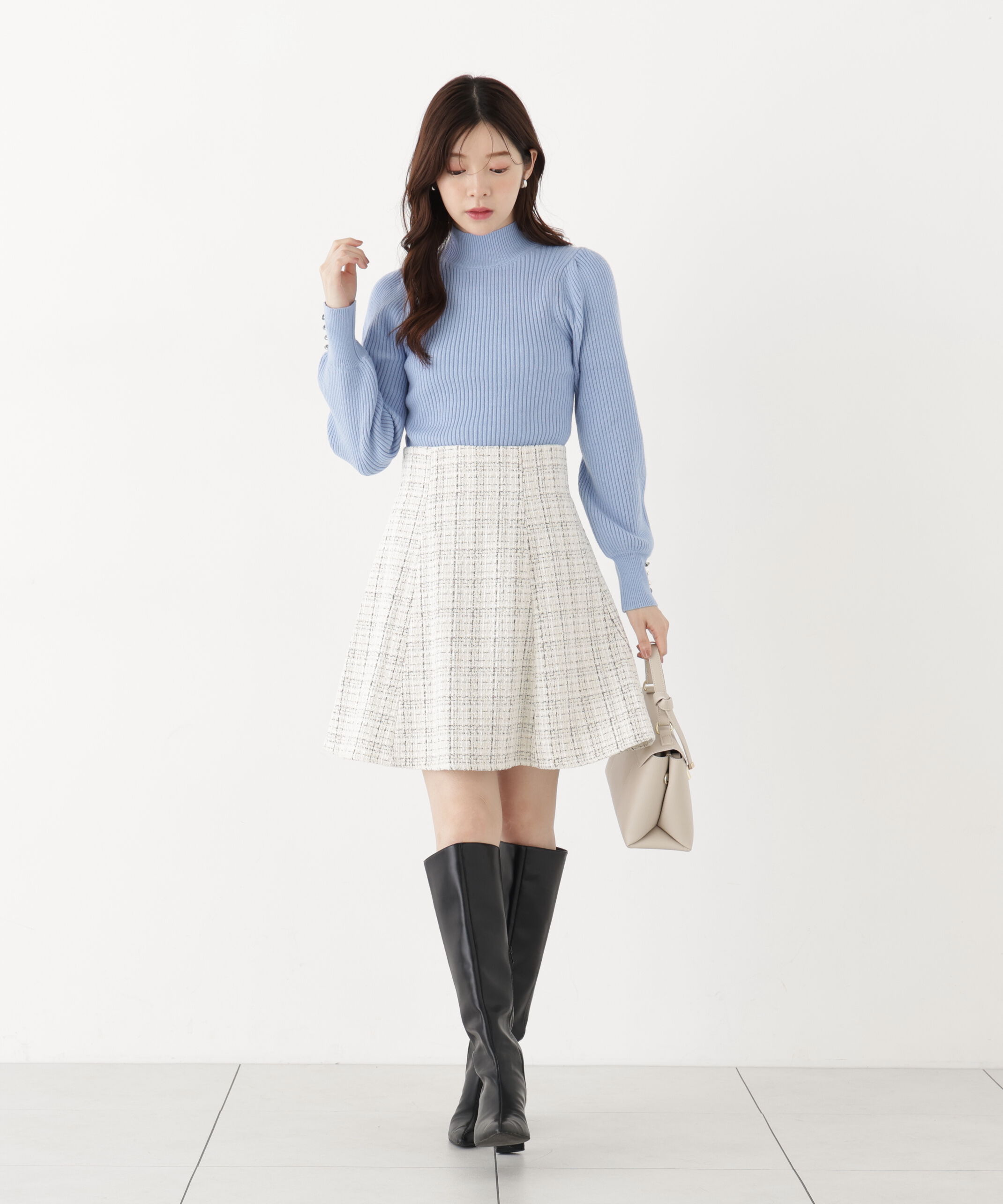 PROPORTION BODY DRESSING「ボリュームタートルニット 26AW」|ニット・セーター|