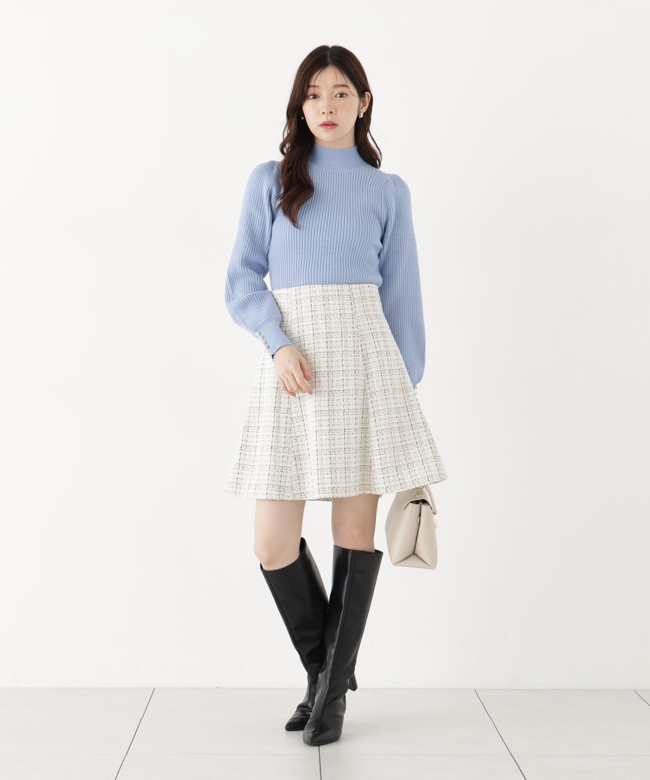PROPORTION BODY DRESSING「ボリュームタートルニット 26AW」|ニット・セーター|
