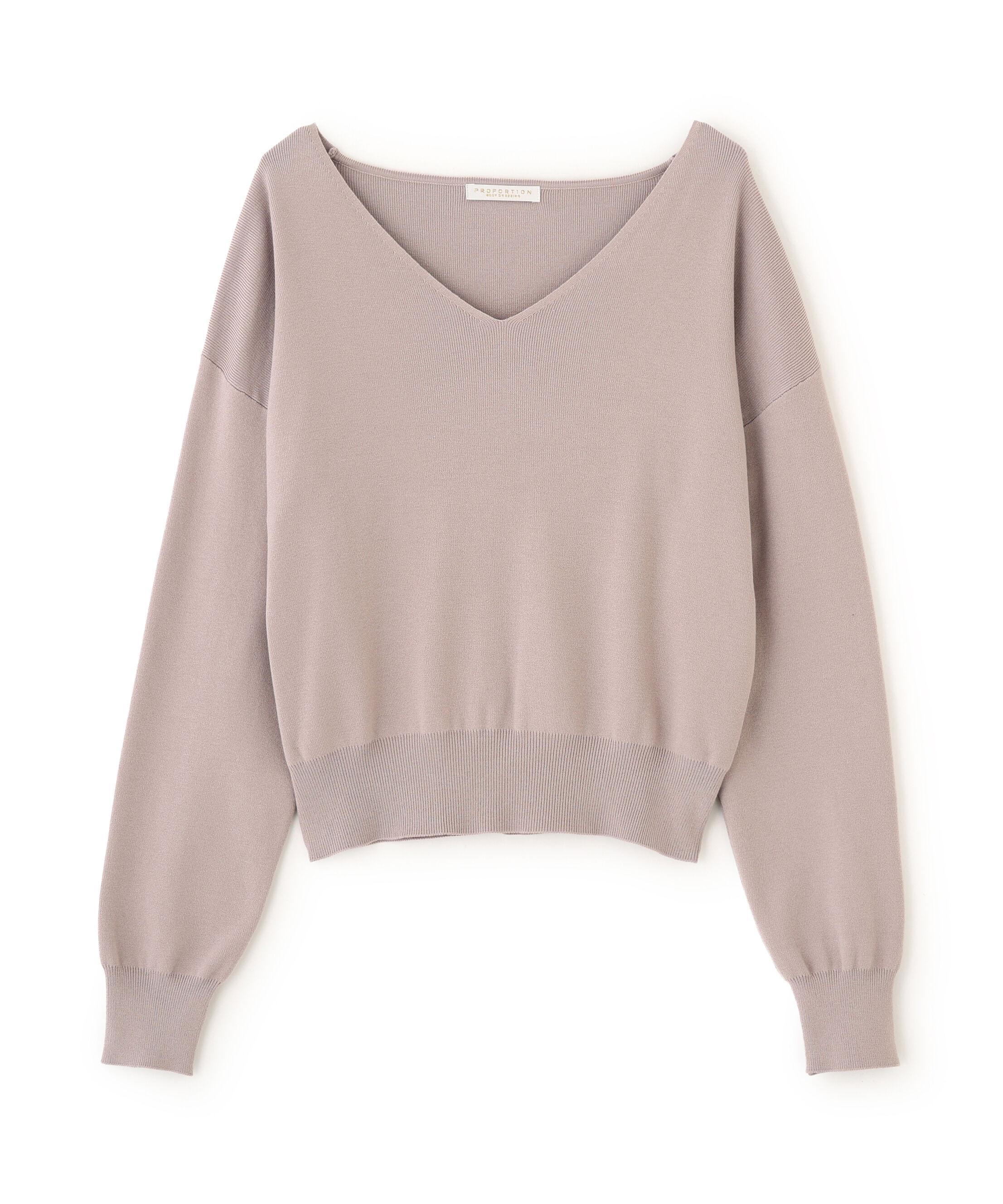 PROPORTION BODY DRESSING「Vネック総針ニット 26AW」|ニット・セーター|