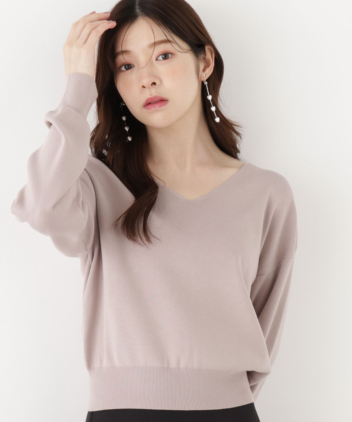 PROPORTION BODY DRESSING「Vネック総針ニット 26AW」|ニット・セーター|