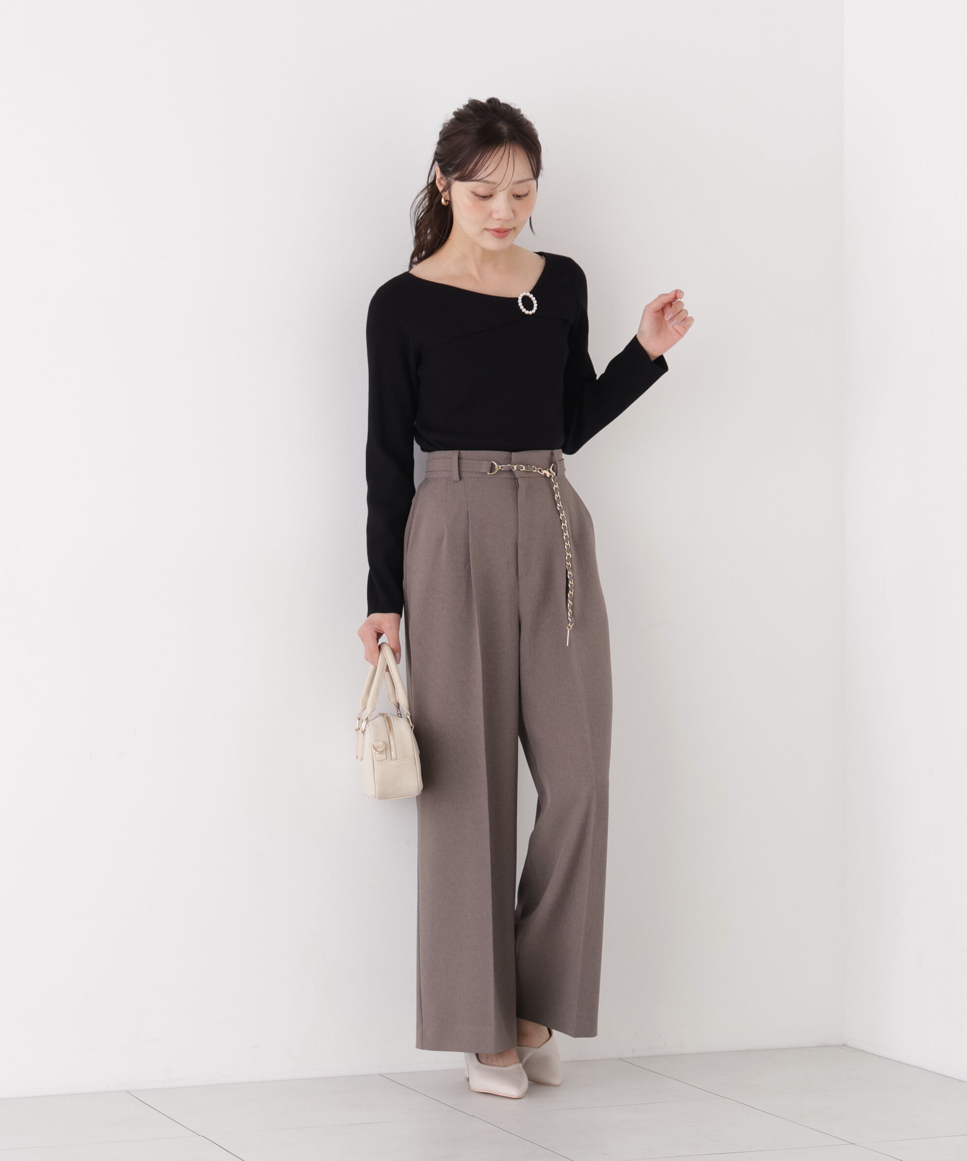 PROPORTION BODY DRESSING「アシメリブニット」|ニット・セーター|