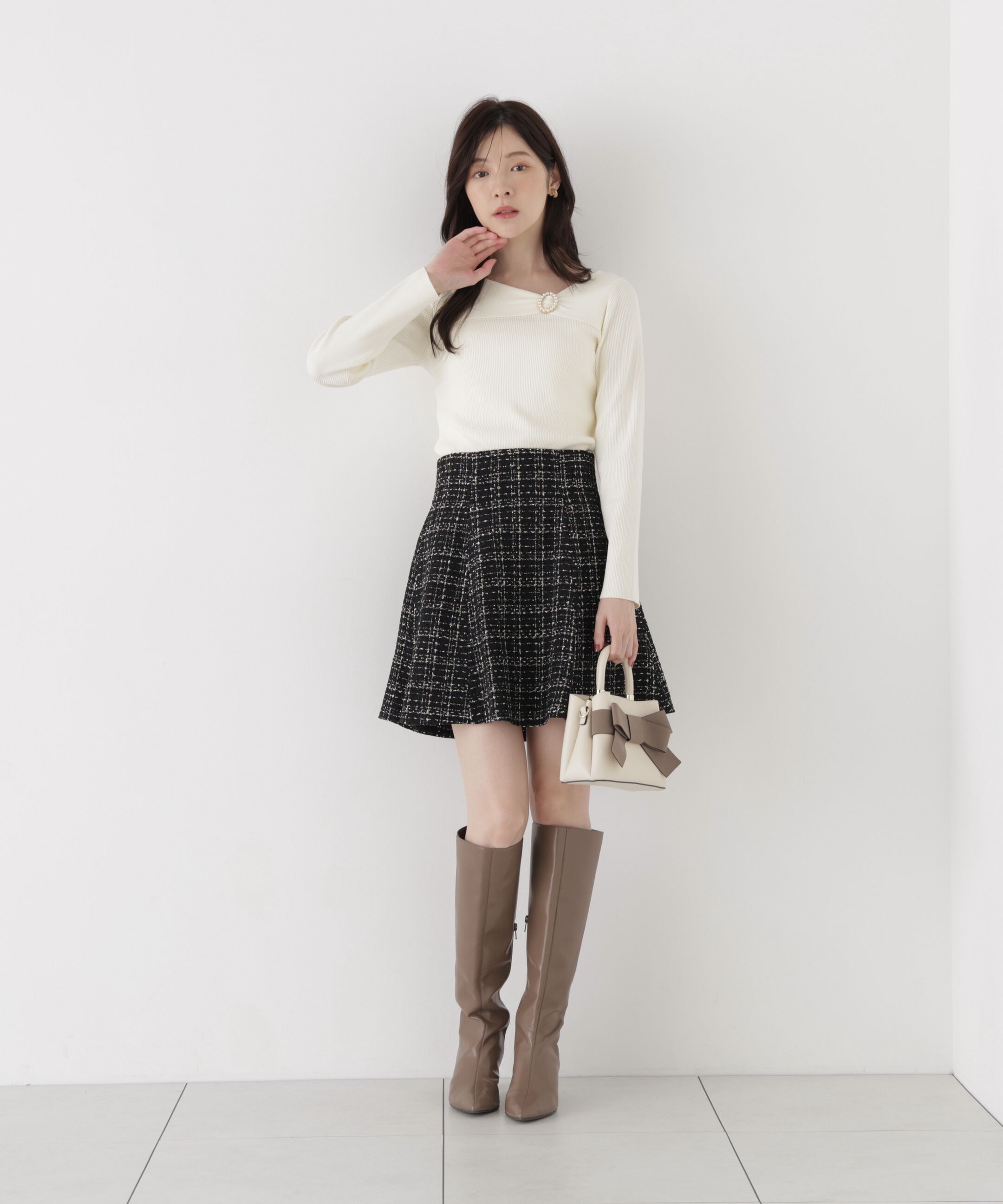 PROPORTION BODY DRESSING「アシメリブニット」|ニット・セーター|