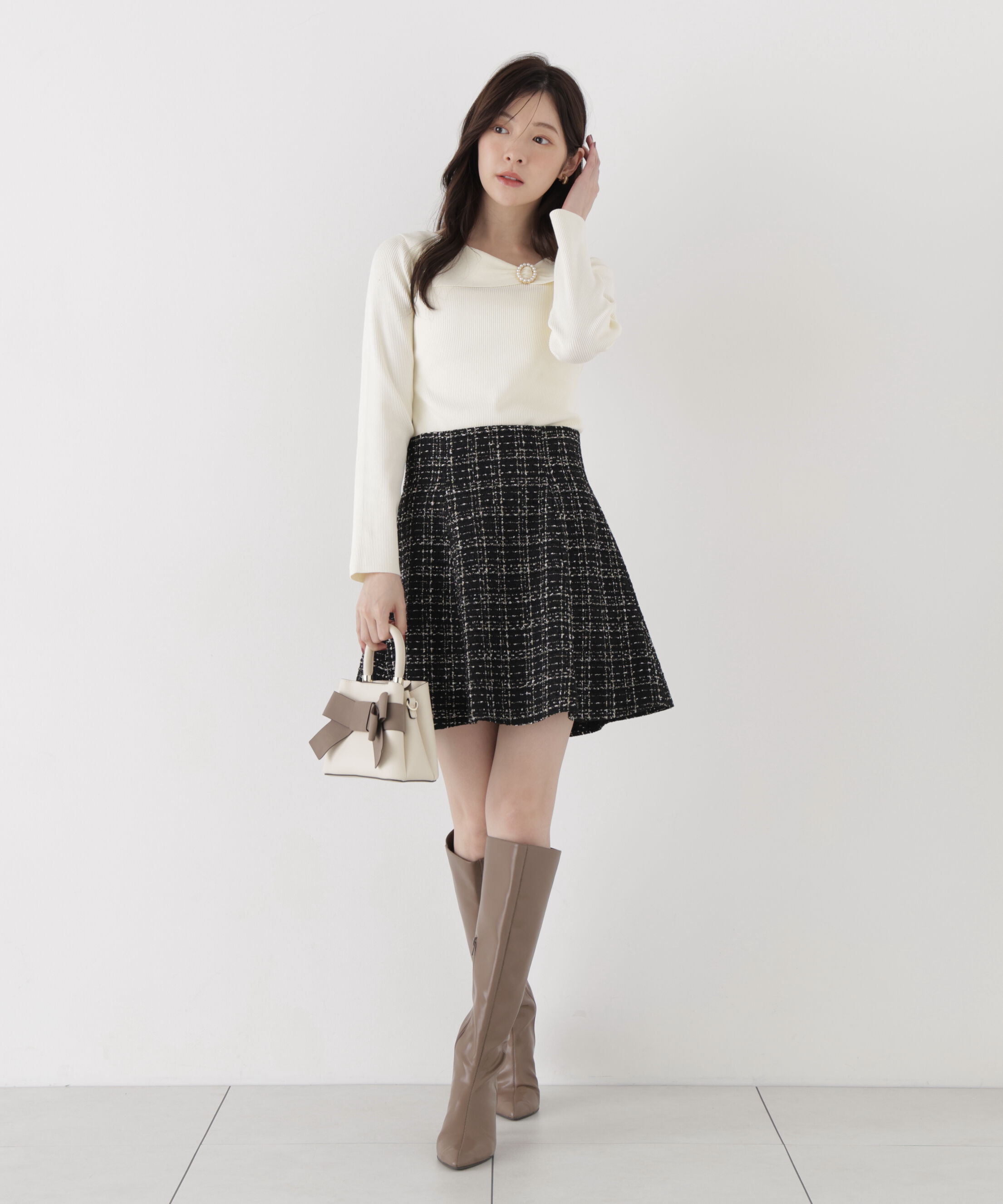 PROPORTION BODY DRESSING「アシメリブニット」|ニット・セーター|