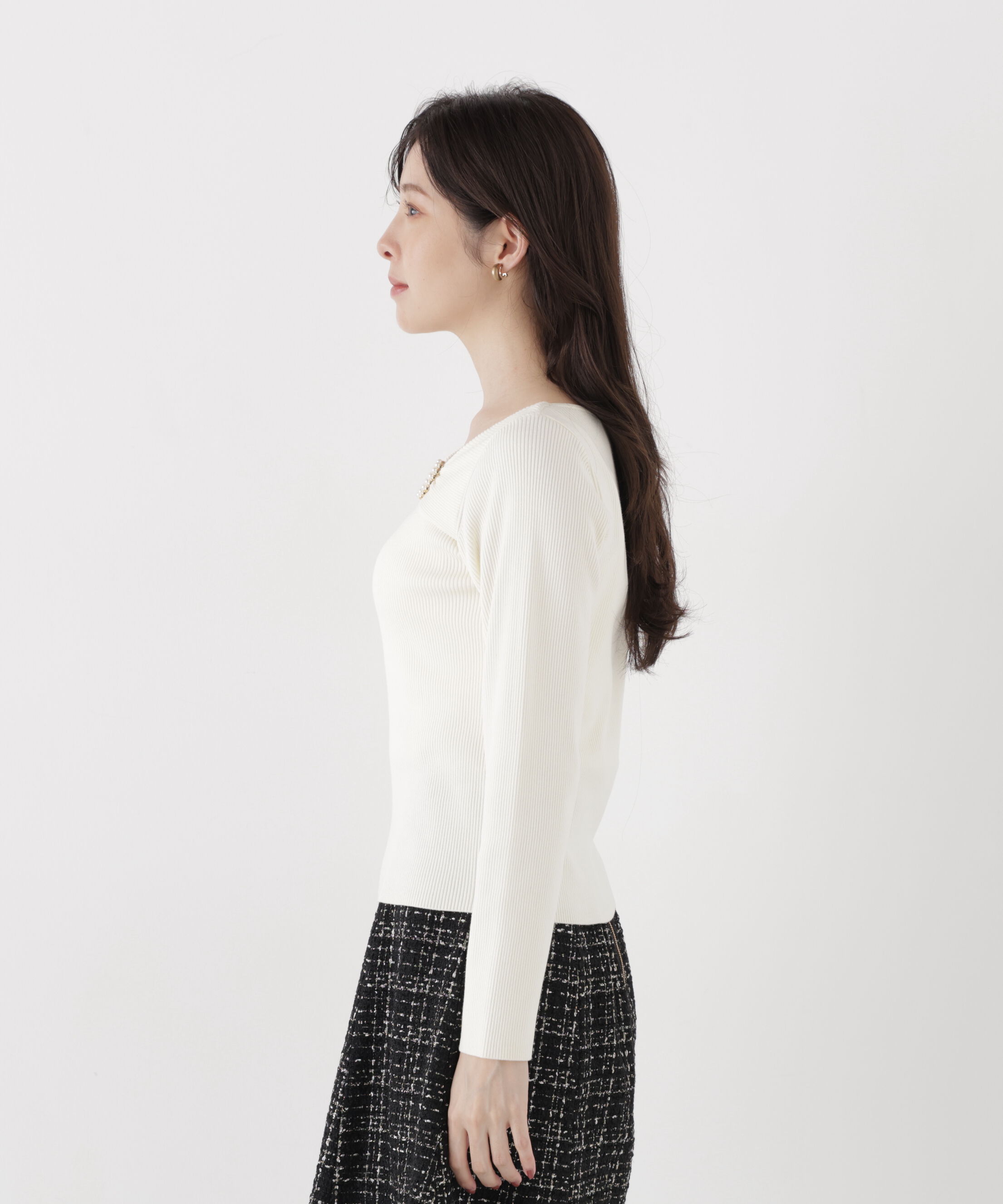 PROPORTION BODY DRESSING「アシメリブニット」|ニット・セーター|