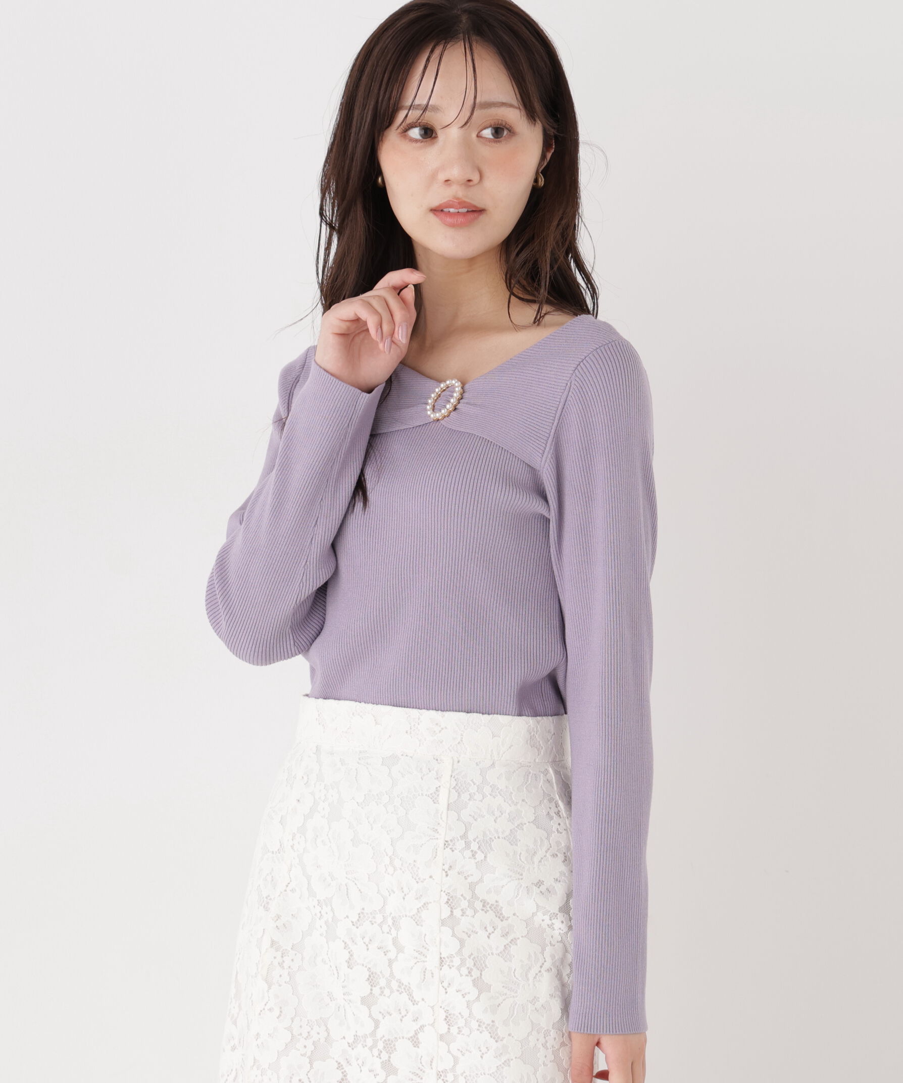 PROPORTION BODY DRESSING「アシメリブニット」|ニット・セーター|
