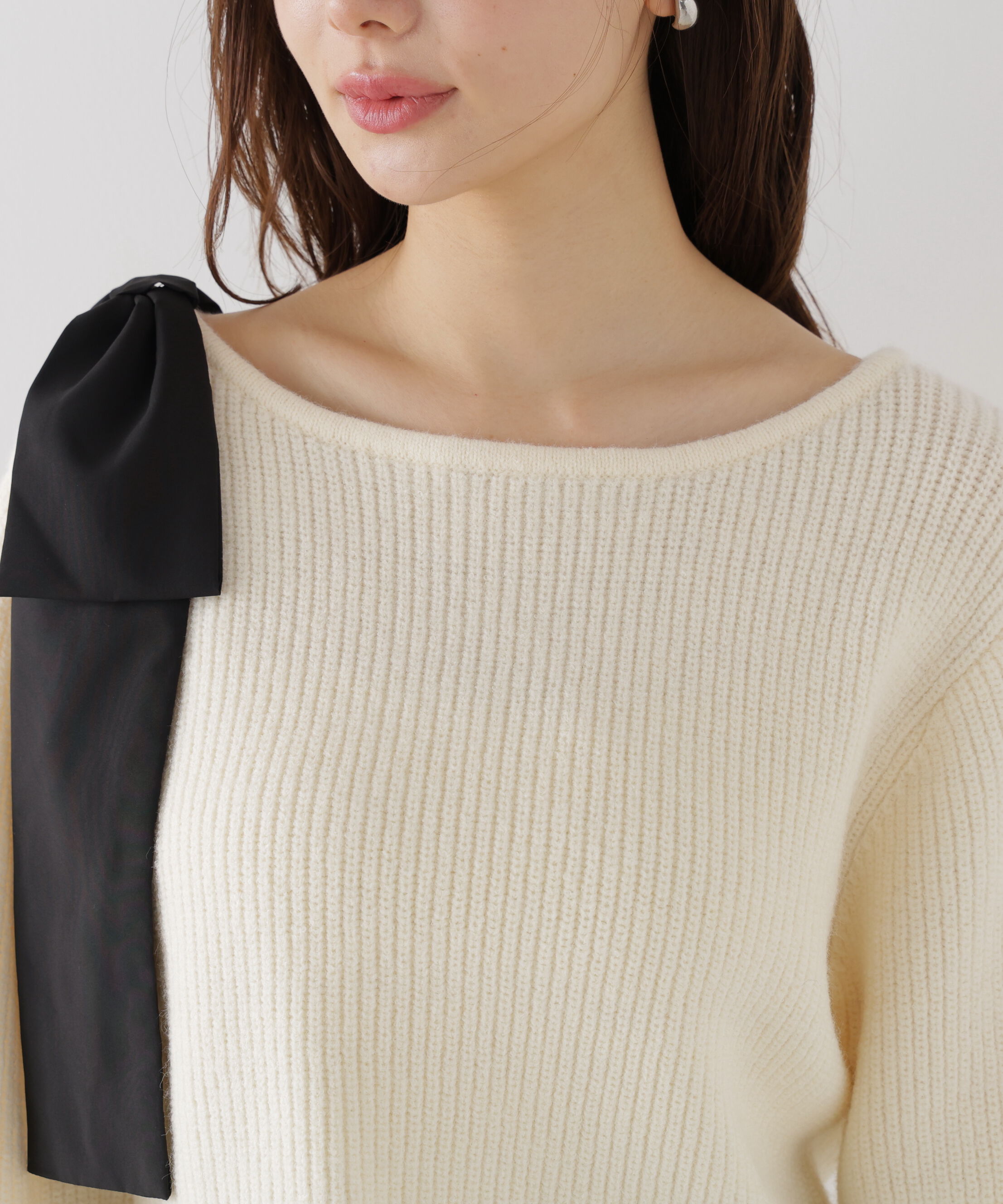 PROPORTION BODY DRESSING「2wayアシメリボンゆるニット」|ニット・セーター|