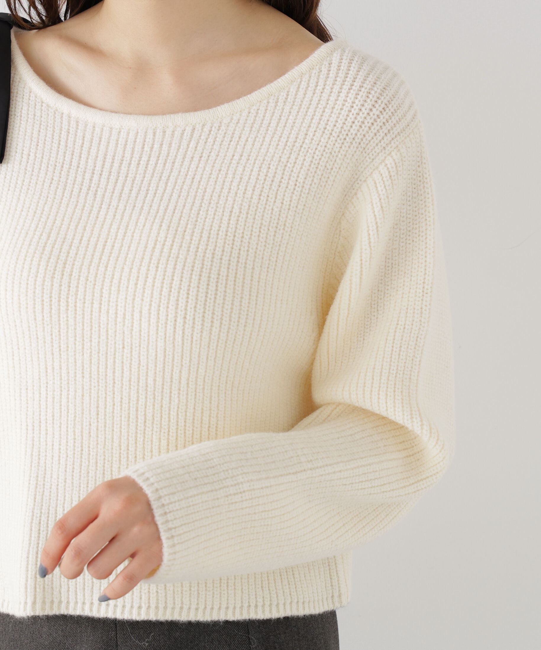 PROPORTION BODY DRESSING「2wayアシメリボンゆるニット」|ニット・セーター|