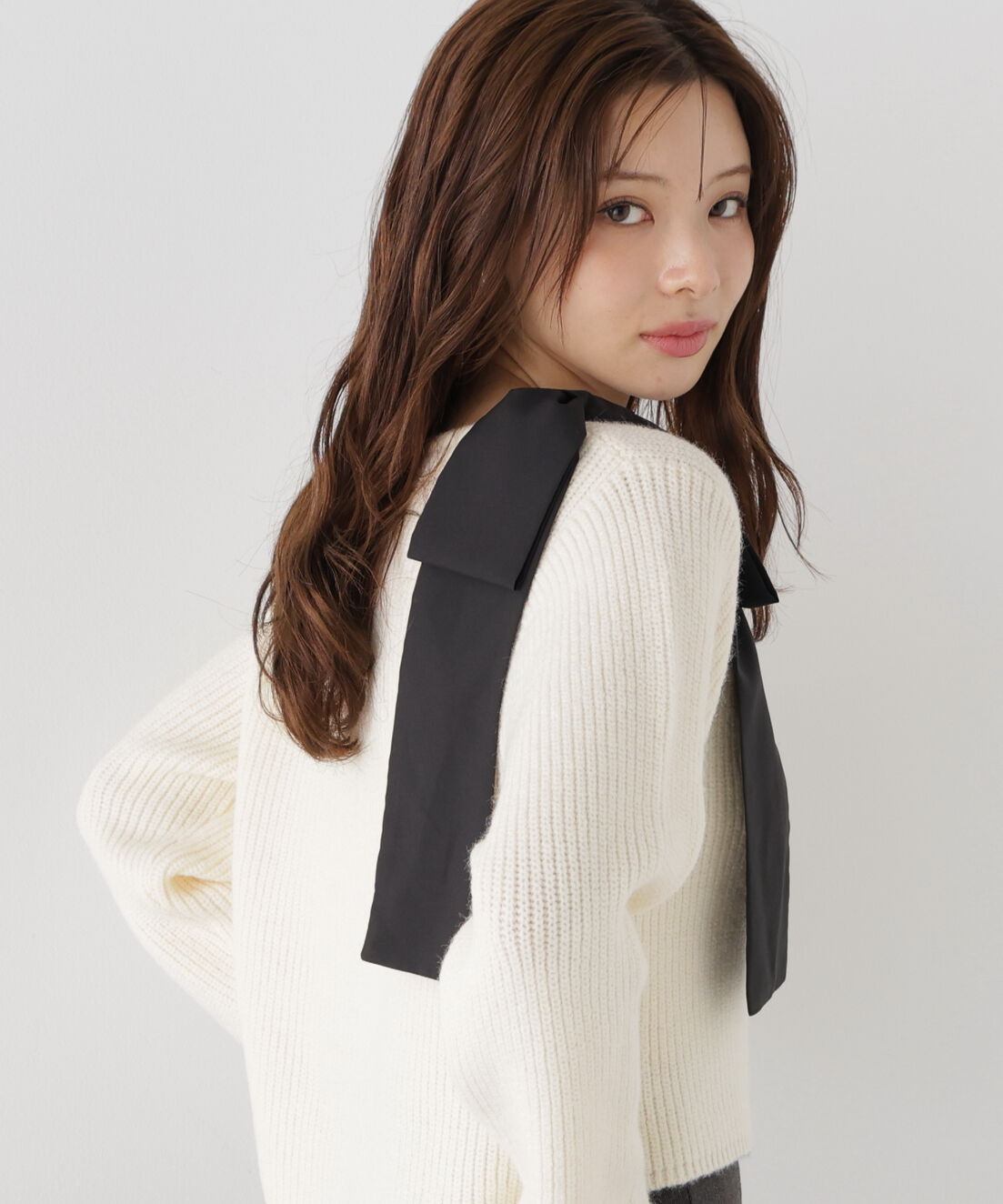 PROPORTION BODY DRESSING「2wayアシメリボンゆるニット」|ニット・セーター|