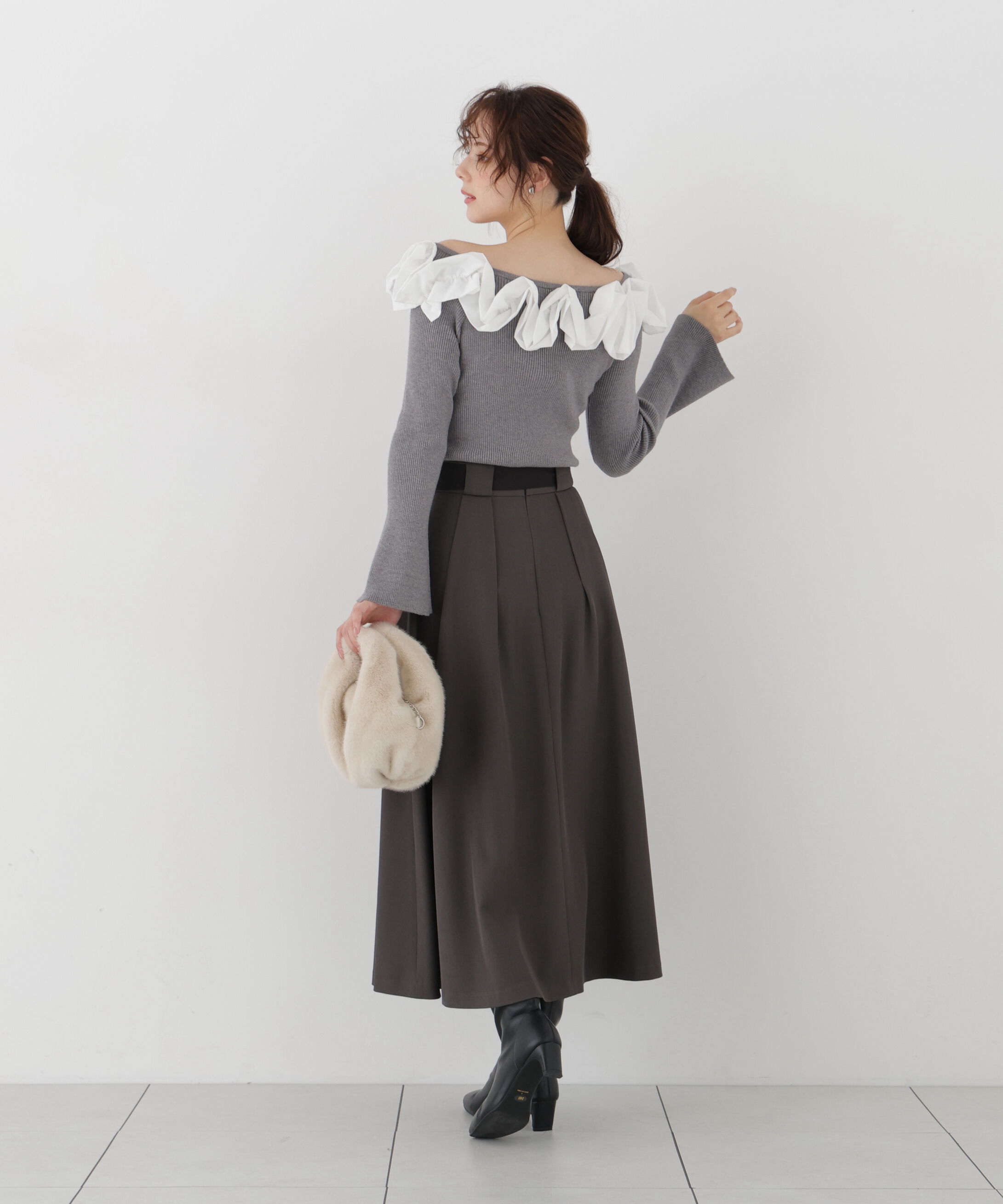 PROPORTION BODY DRESSING「フリルドッキングニット」|ニット・セーター|