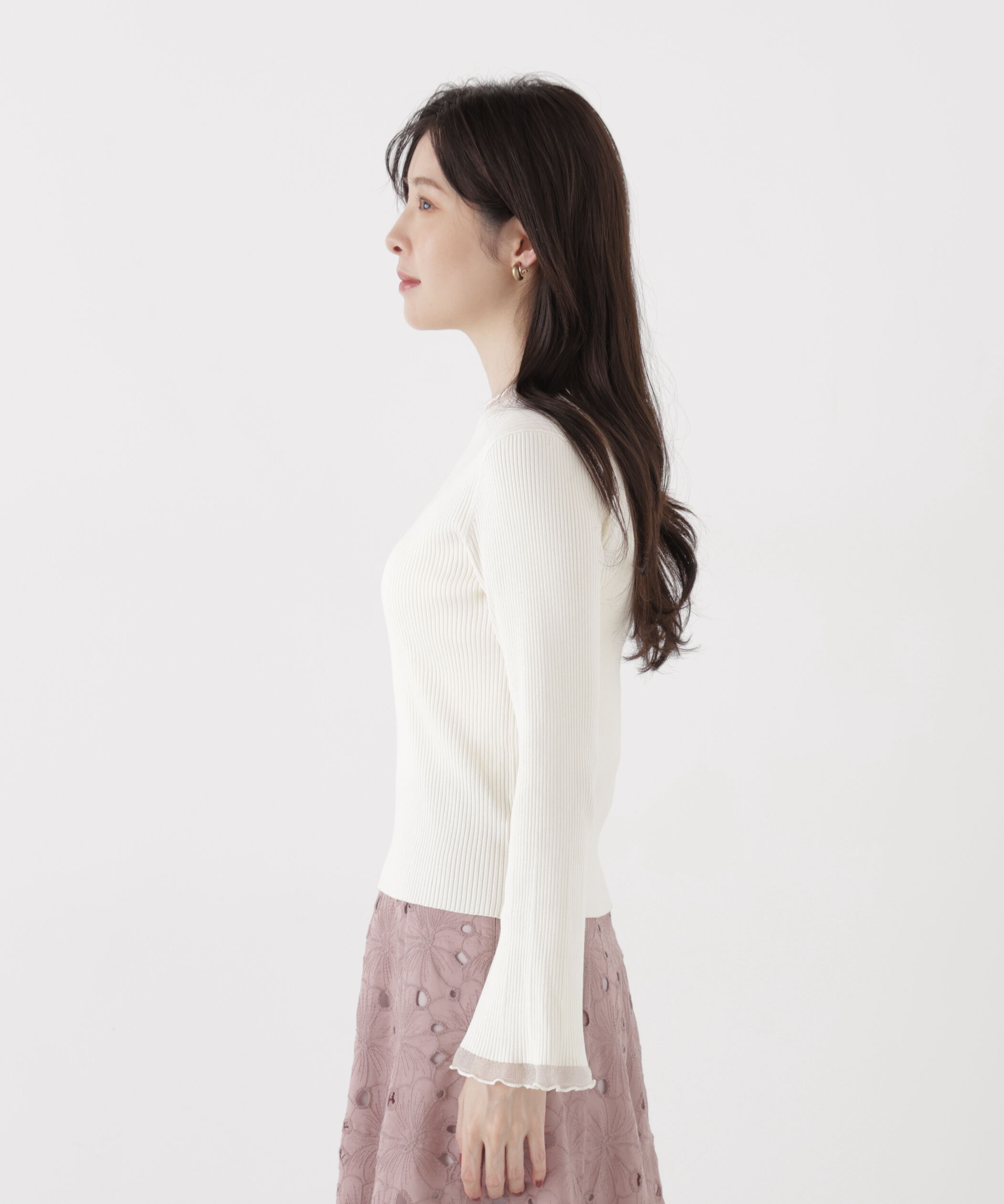 PROPORTION BODY DRESSING「部分シアーレディニット 26AW」|ニット・セーター|