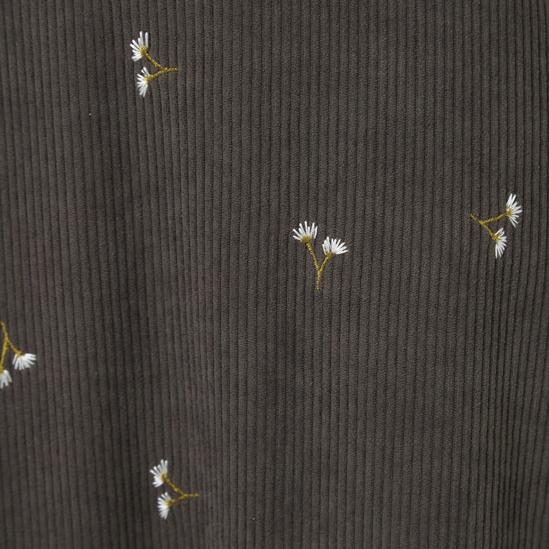 SHOO･LA･RUE「【洗濯機可/S-LL】花柄刺繍コーデュロイナロースカート」|スカート|