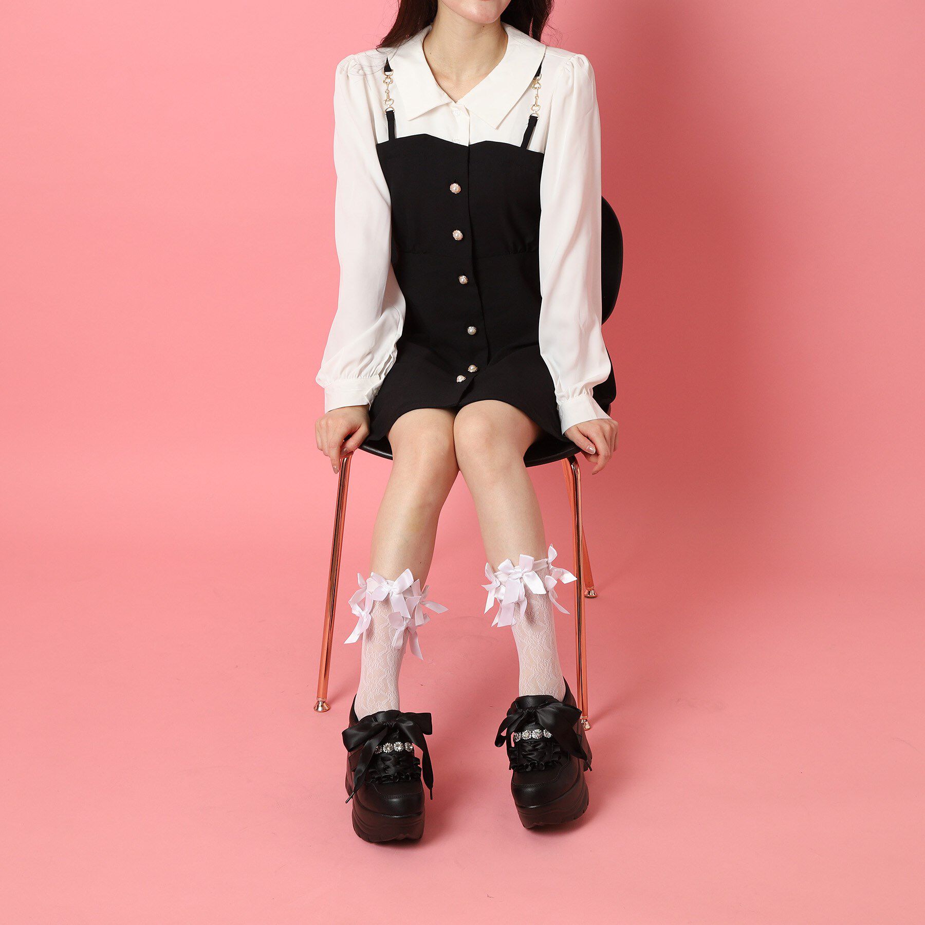 csT&P「厚底キラキラストーン付スニーカー」|スニーカー|