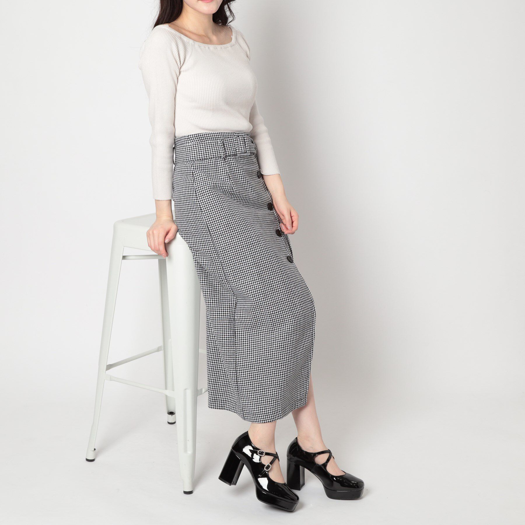 ESPERANZA「クロスダブルバックル厚底パンプス 結婚式二次会 パーティー 25SS」|パンプス|