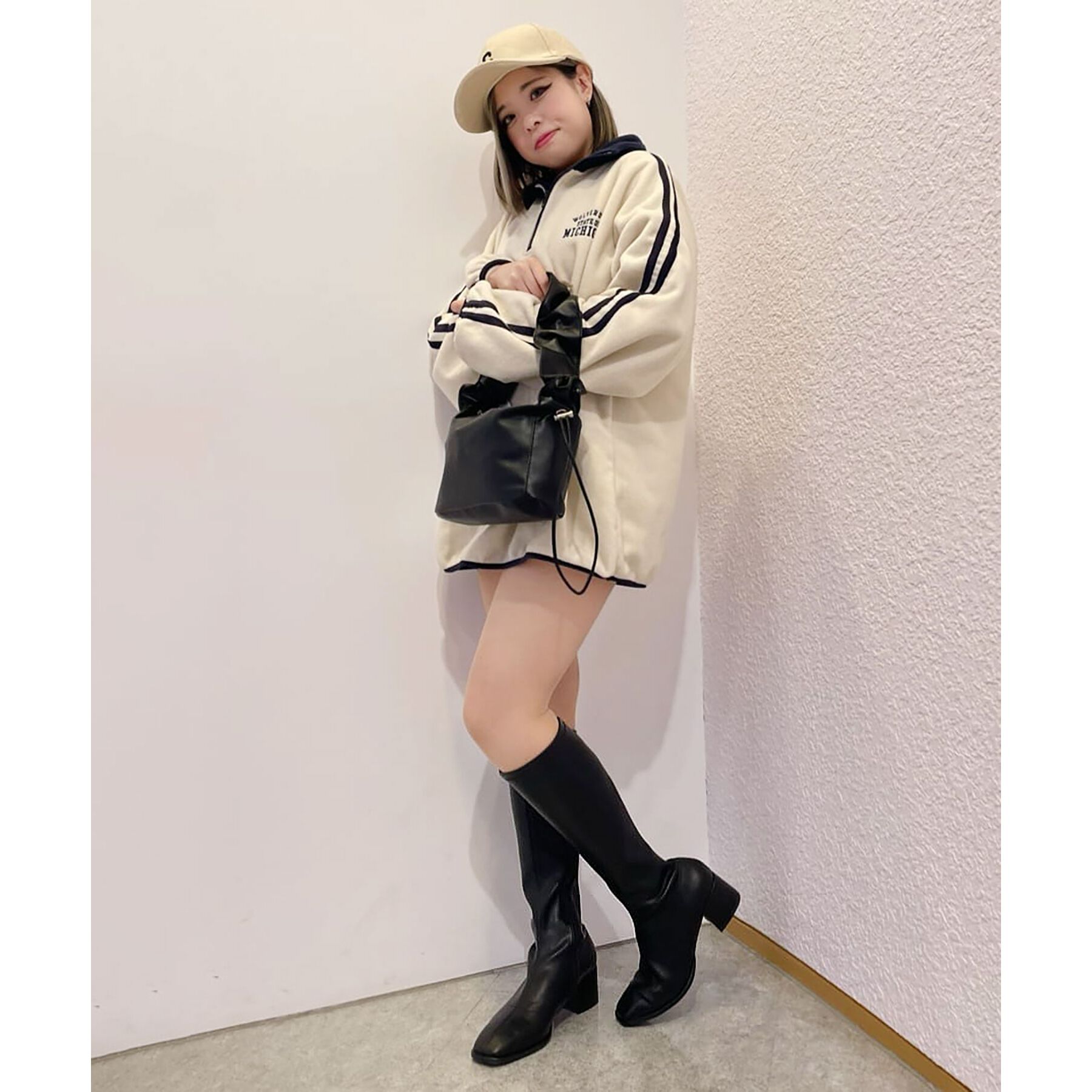 ESPERANZA「スクエアトゥロングブーツ【ロングセラー／歩きやすい／ローヒール／ストレッチ／サイドジップ／着脱簡単／」|ショートブーツ|