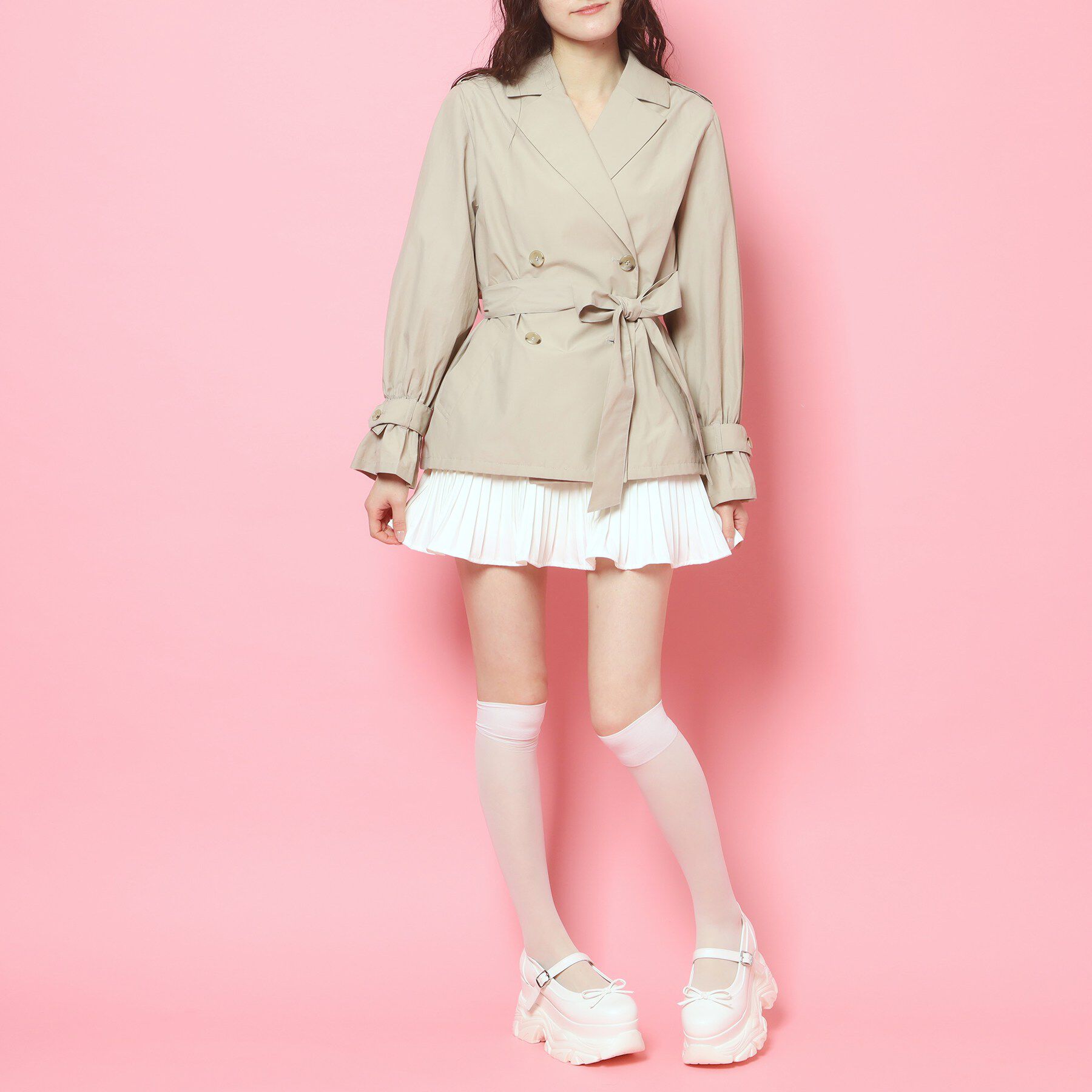 csT&P「厚底ストラップリボンパンプス」|パンプス|