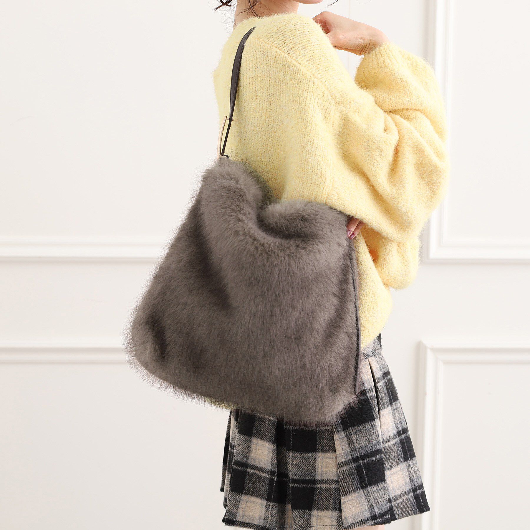 ESPERANZA「【EC限定】フリーワンハンドルフェイクファートート」|トートバッグ|