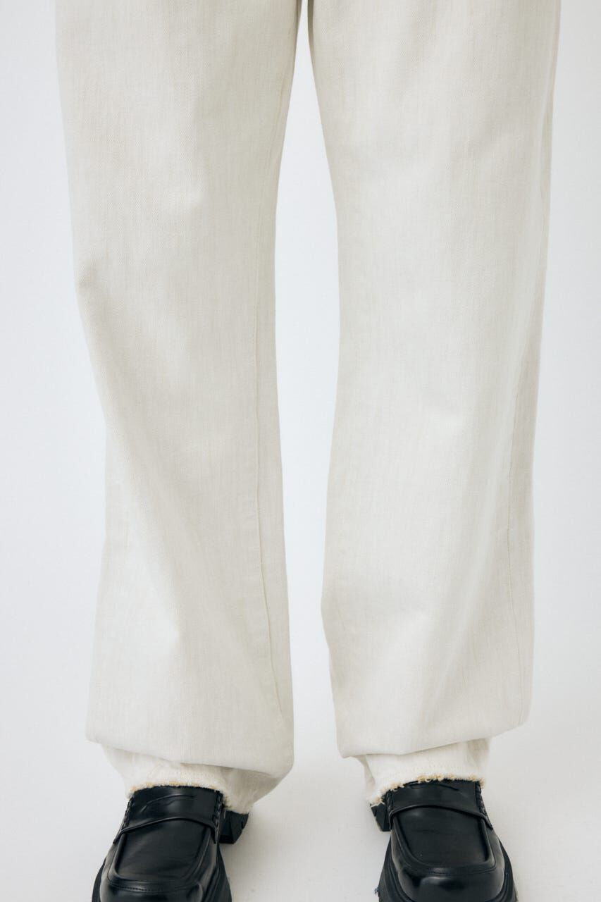 MOUSSY「HW WHT LOOSE STRAIGHT」|デニム|