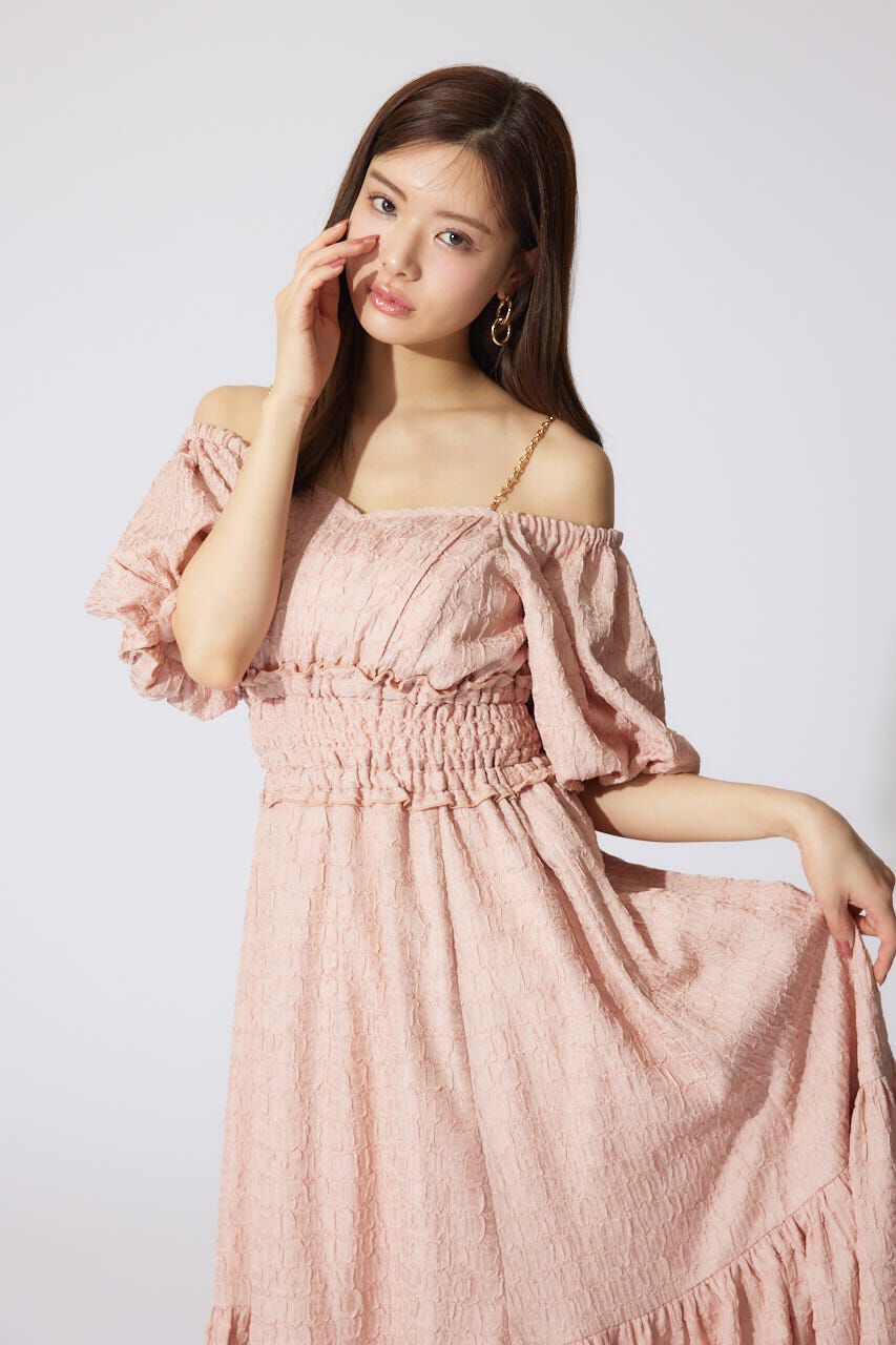 rienda「バルーンスリーブフレアワンピース」|ワンピース|
