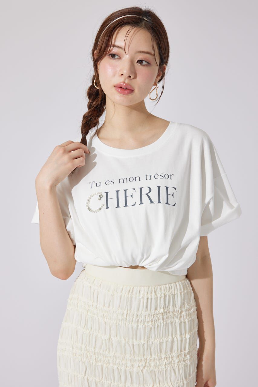rienda「パールロゴビッグTシャツ」|Tシャツ・カットソー|