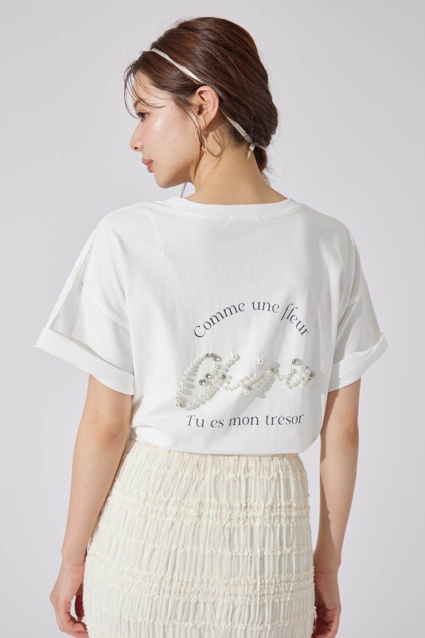 rienda「パールロゴビッグTシャツ」|Tシャツ・カットソー|