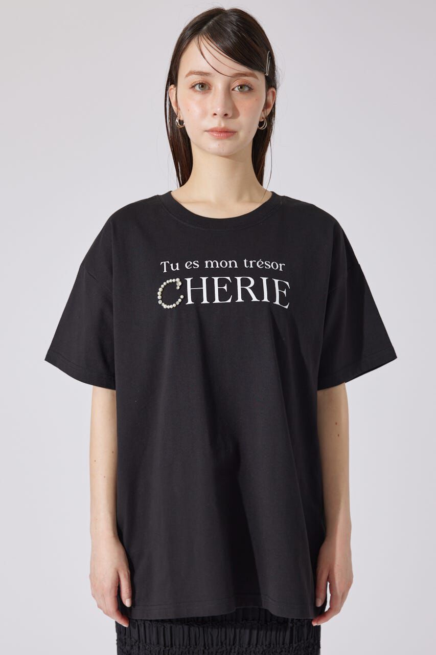 rienda「パールロゴビッグTシャツ」|Tシャツ・カットソー|
