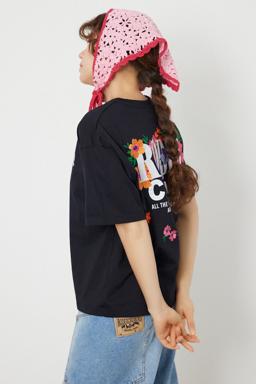 RODEO CROWNS「Flower Bloom Embroidery Tシャツ」|Tシャツ・カットソー|