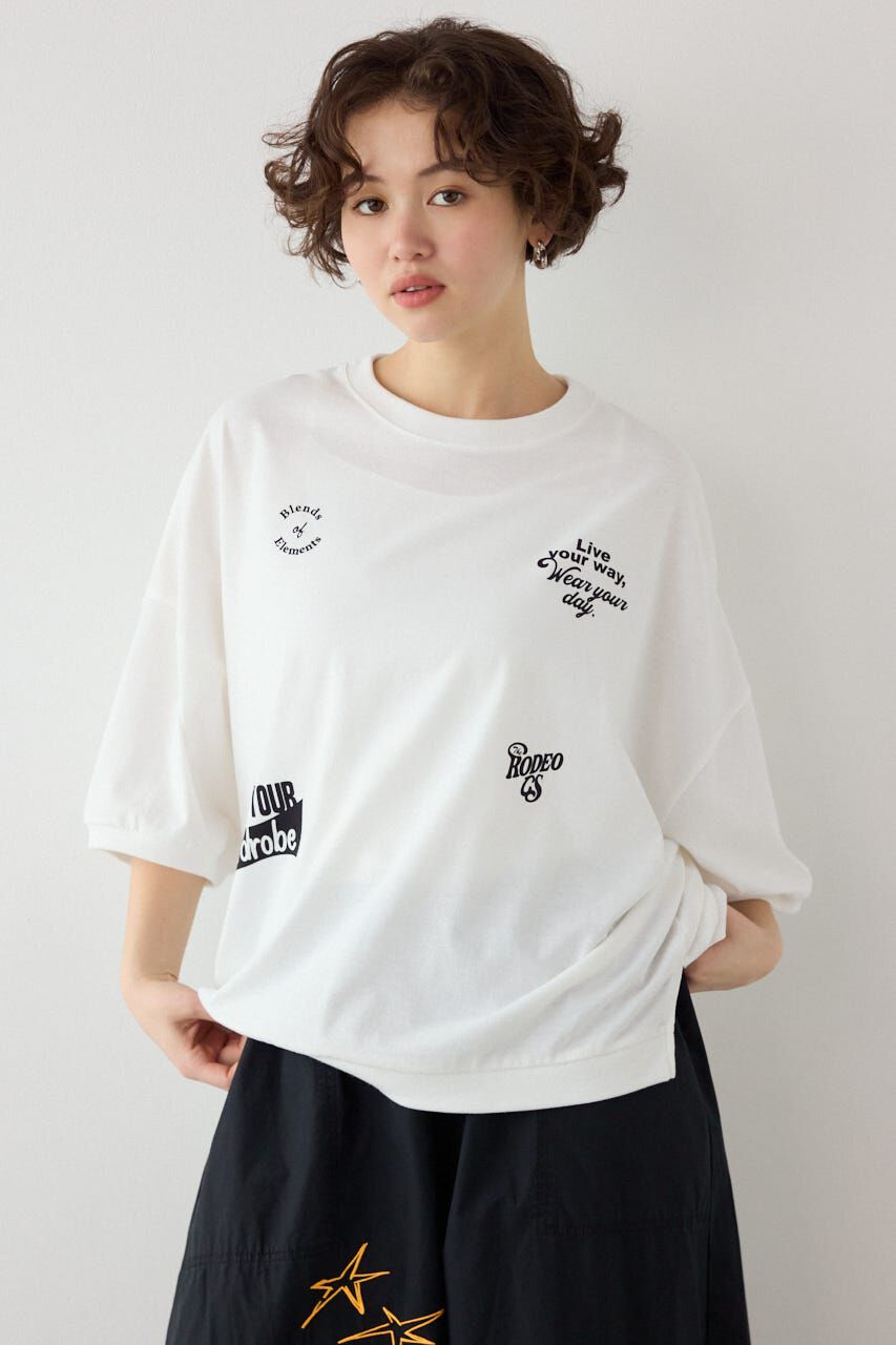 RODEO CROWNS「発泡マルチロゴビッグトップス」|Tシャツ・カットソー|