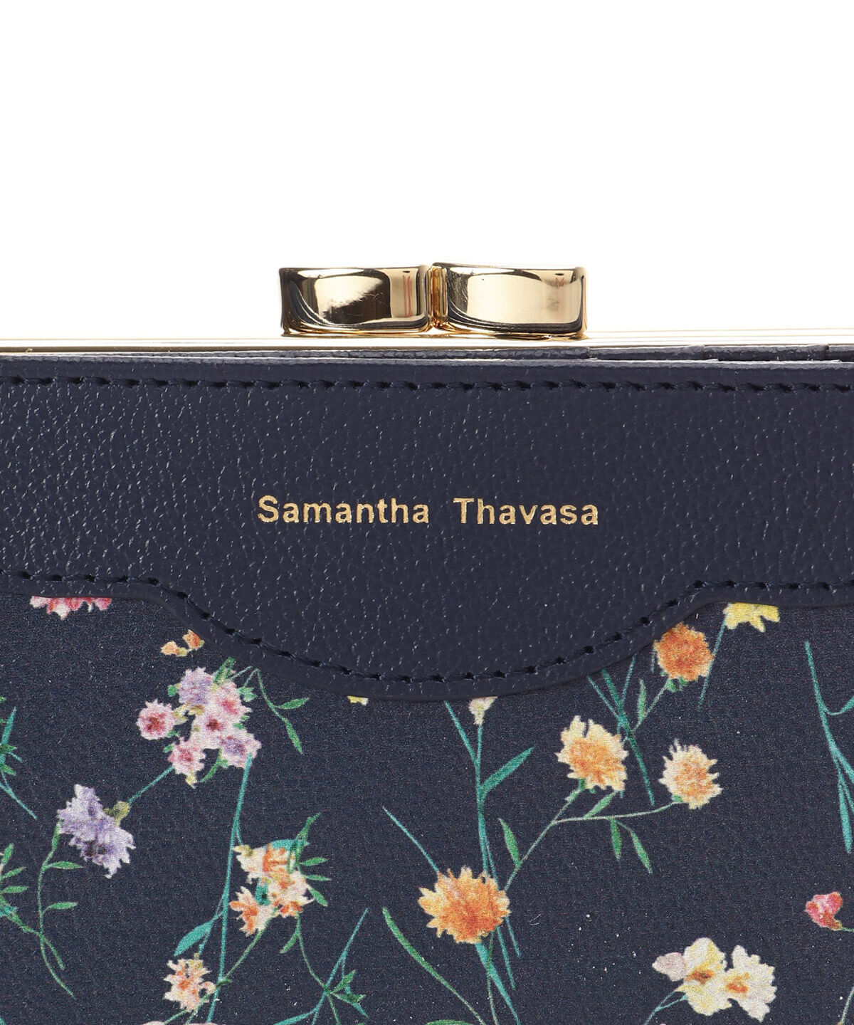 Samantha Thavasa「フラワーモチーフ 口金折財布」|財布|